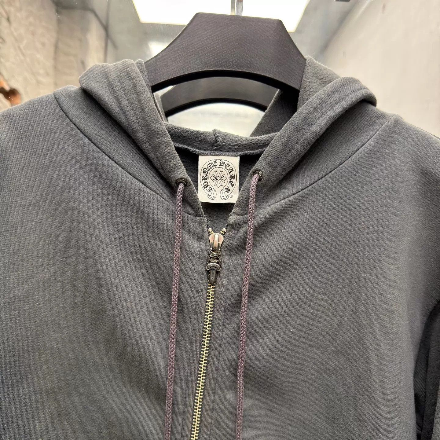 Chrome Hearts Chrome Hearts Vintage 90s Gray Floral Arm Zip Hoodie Size US S / EU 44-46 / 1 - 3 Thumbnail