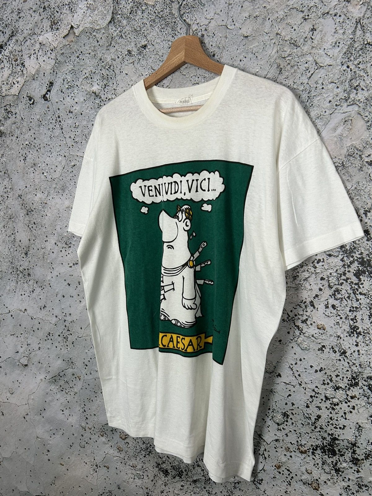 Vintage Vintage 90s Single Stitch Cezar Veni Vidi Vici Graphic Tee Size US L / EU 52-54 / 3 - 2 Thumbnail