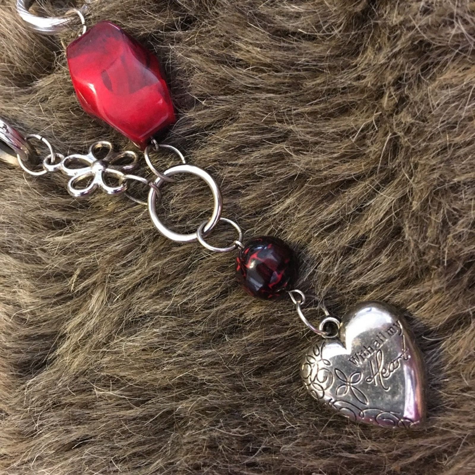 Jewelry With all my Heart beaded silver chain necklace Size ONE SIZE - 6 Thumbnail