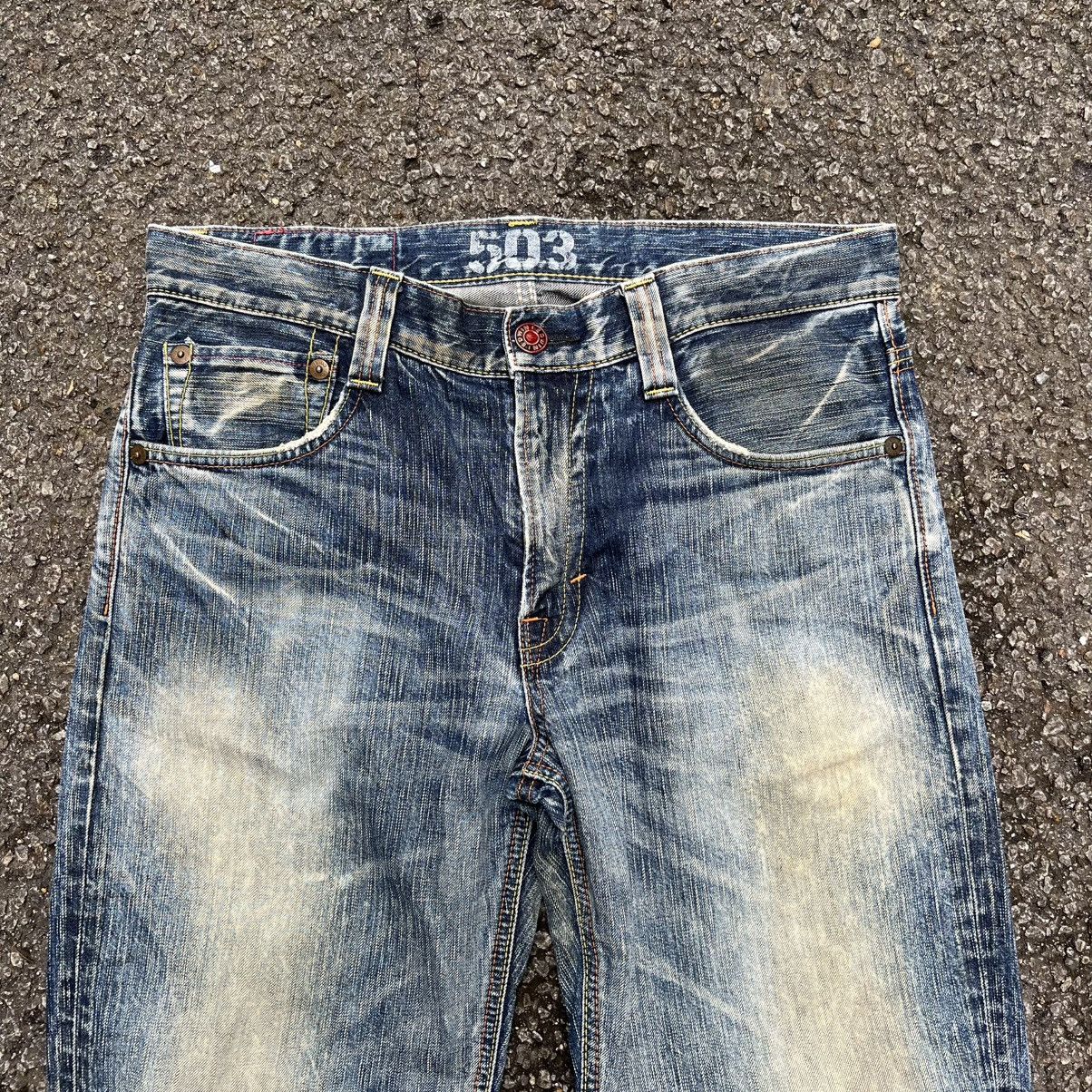 Japanese Brand Edwin 503 Boot Cut Denim Rusty Clawmark Jeans Faded Blue Size US 34 / EU 50 - 5 Thumbnail