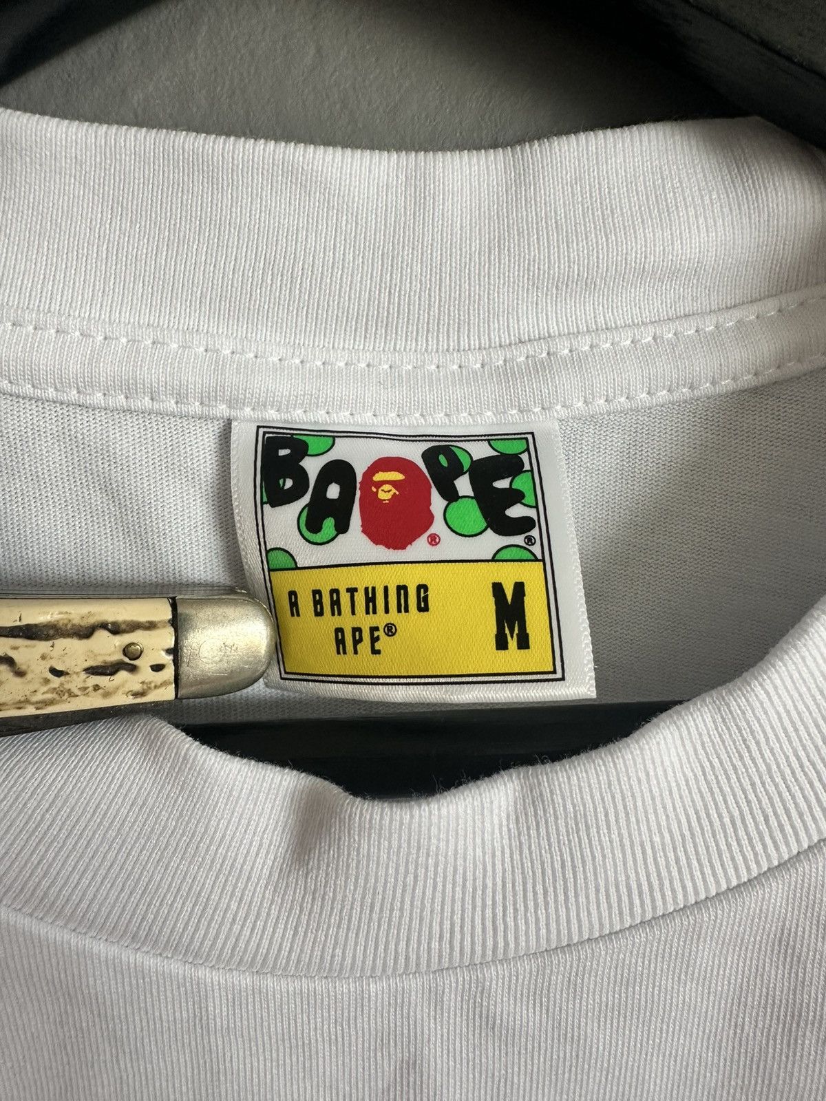 Bape BAPE Wild Leopard STA Logo Tee White Size M Size US M / EU 48-50 / 2 - 4 Thumbnail