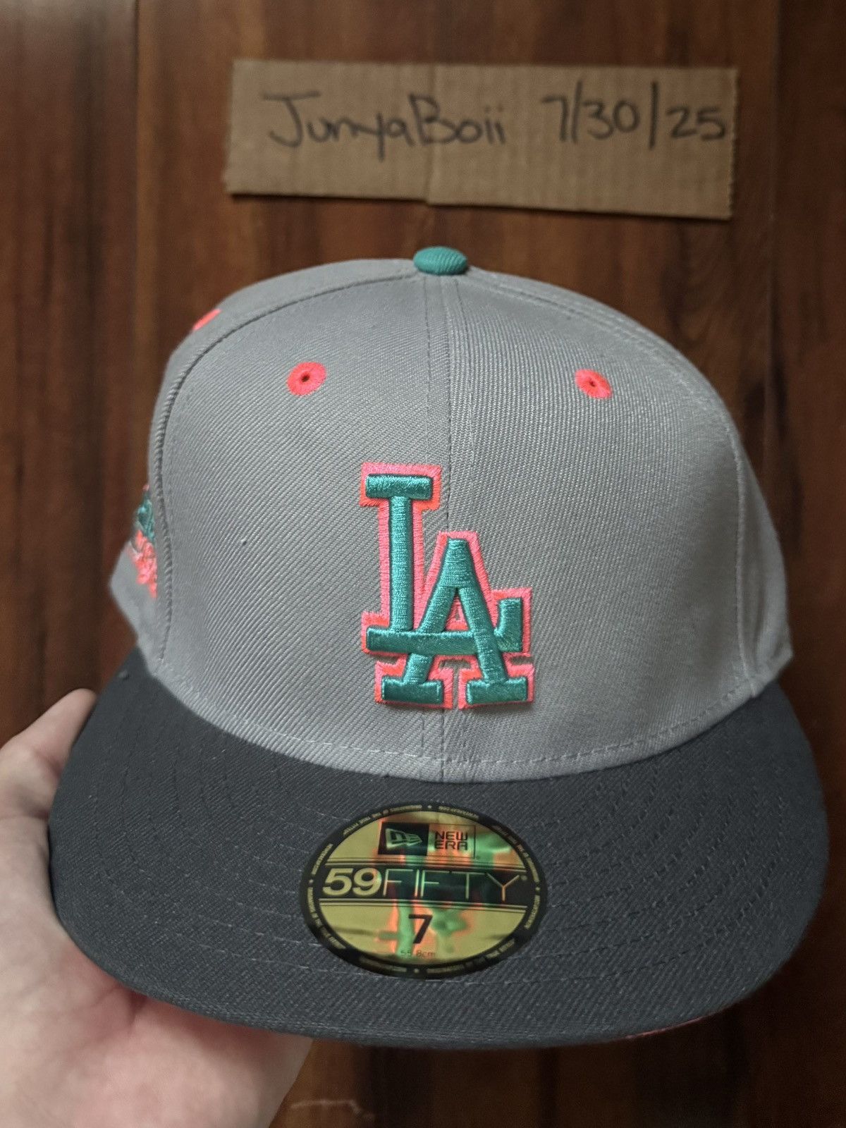 Hat Club SIZE 7 LA DODGERS 1981 WORLD SERIES PATCH MIAMI COLORWAY Size ONE SIZE - 2 Thumbnail