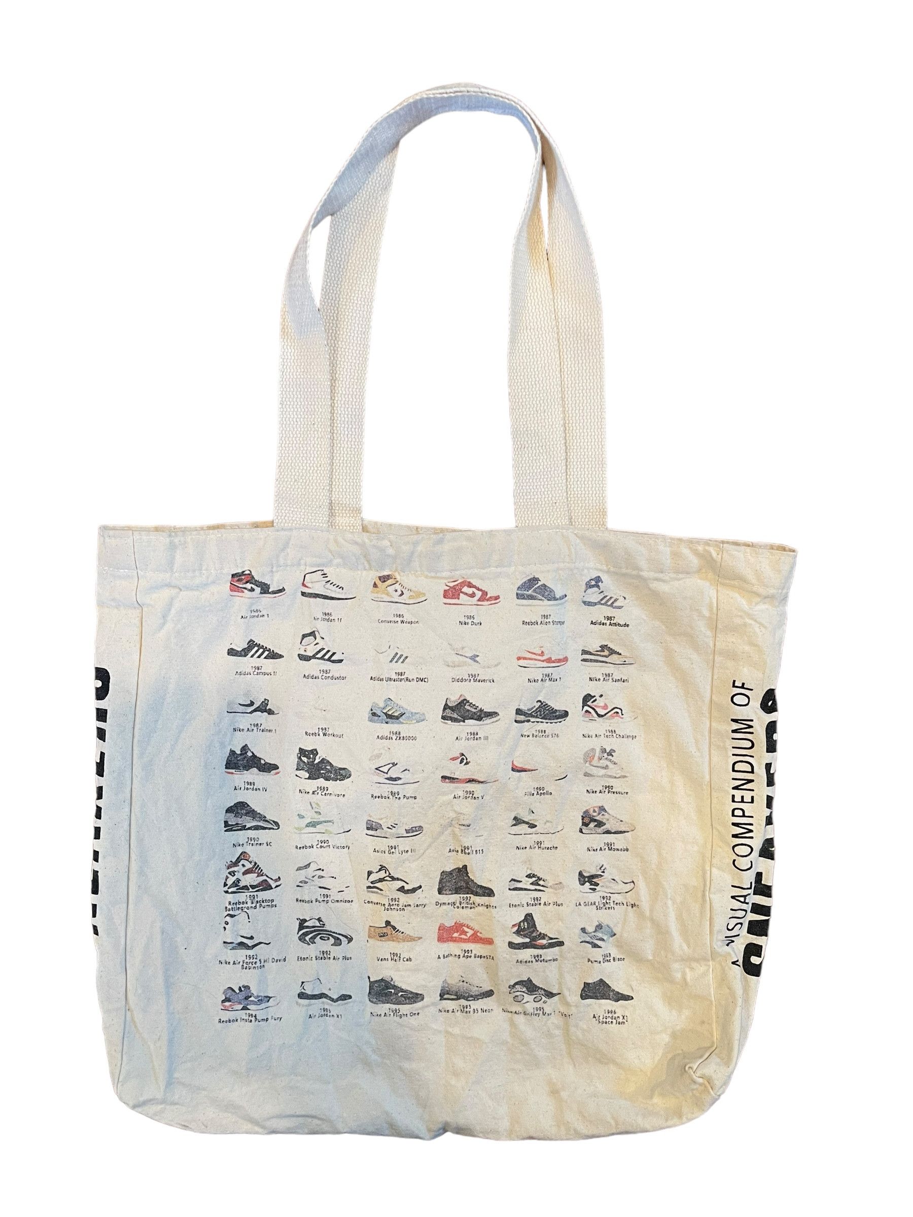 Nike Vintage 90s Visual Compendium of Sneakers Tote Bag Size ONE SIZE - 1 Thumbnail