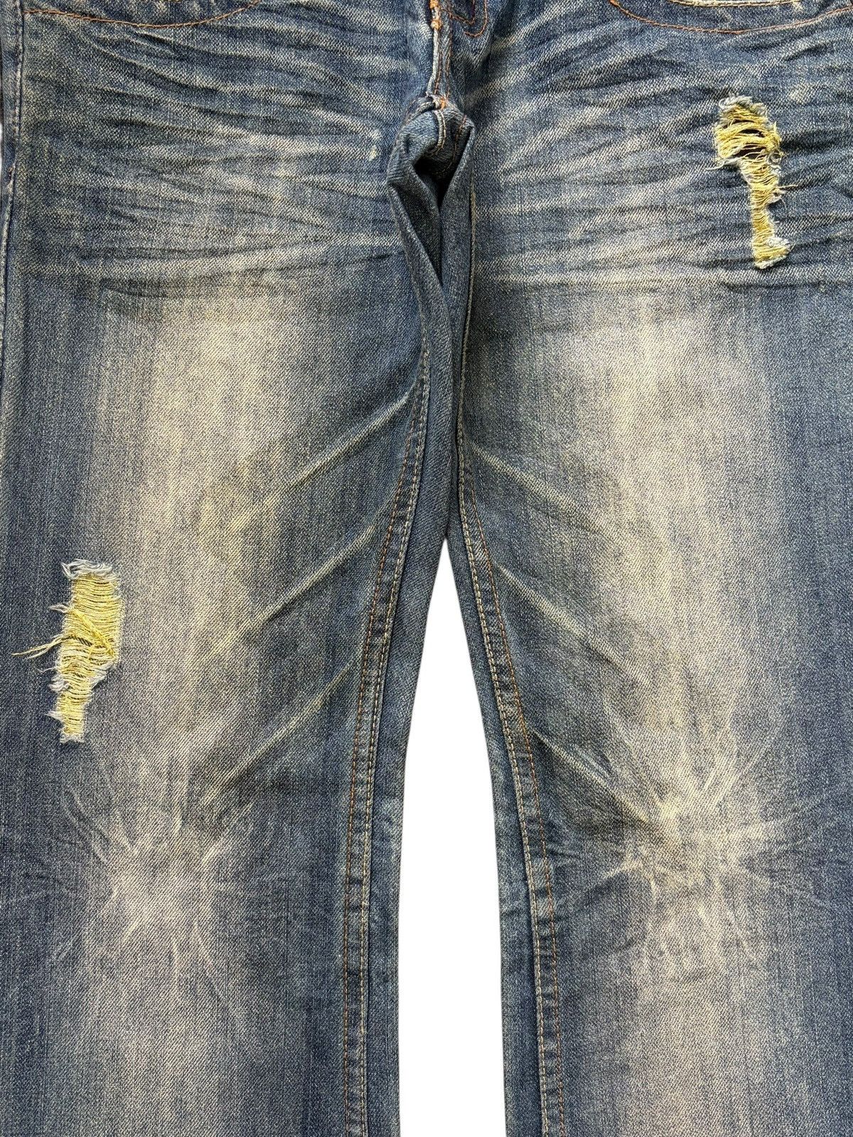 Hysteric Glamour Vintage Japanese Brand Distress Low Rise Flare Jeans Size 29" - 3 Thumbnail