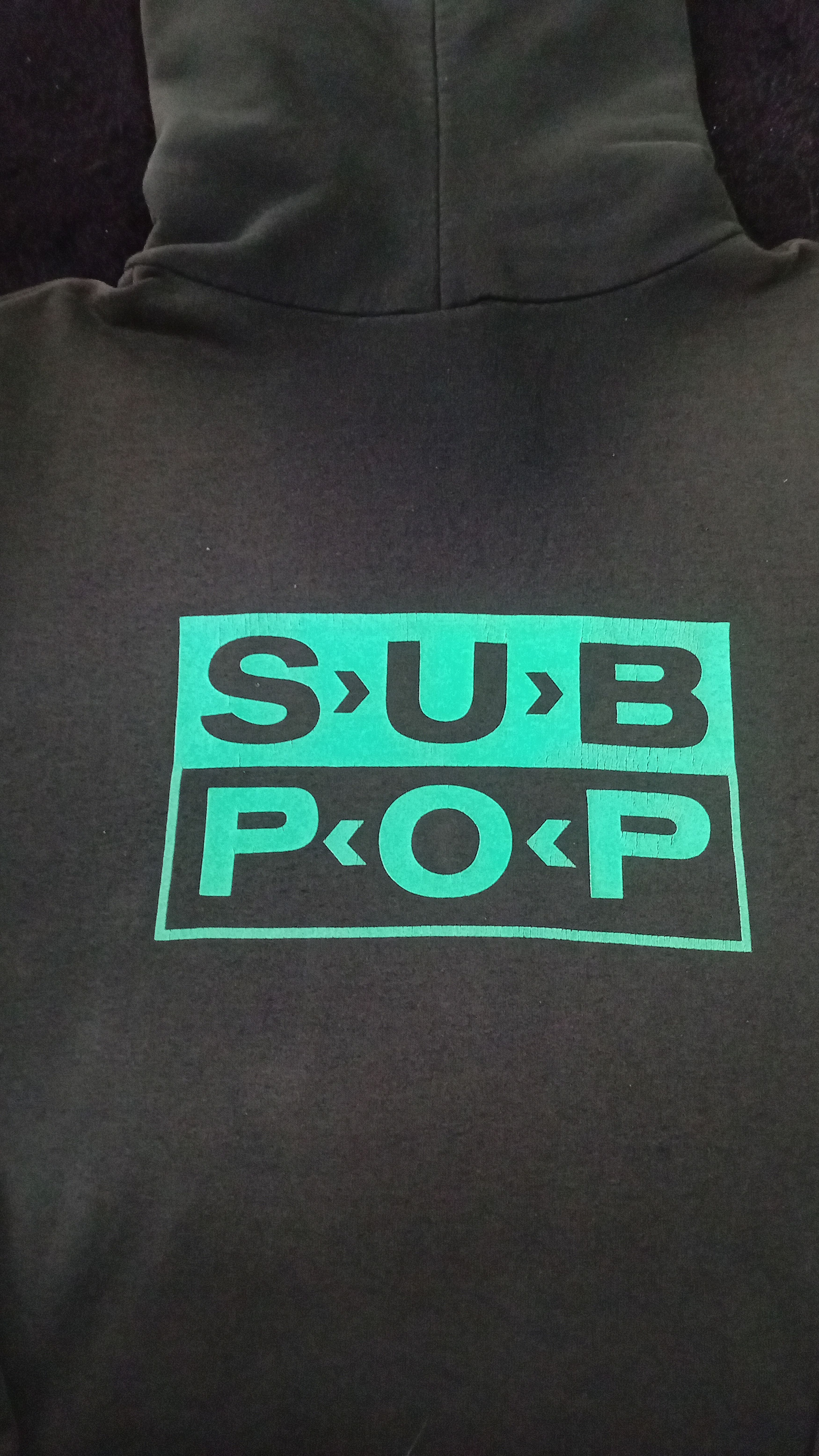 Vintage Vintage 90s Sub Pop Hoodie Rockboss,Nirvana,AIC Size US L / EU 52-54 / 3 - 7 Thumbnail