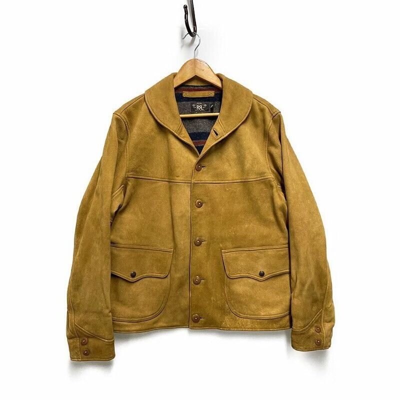 RRL Ralph Lauren RRL Vintage Deer Leather Jacket L Size US L / EU 52-54 / 3 - 1 Thumbnail