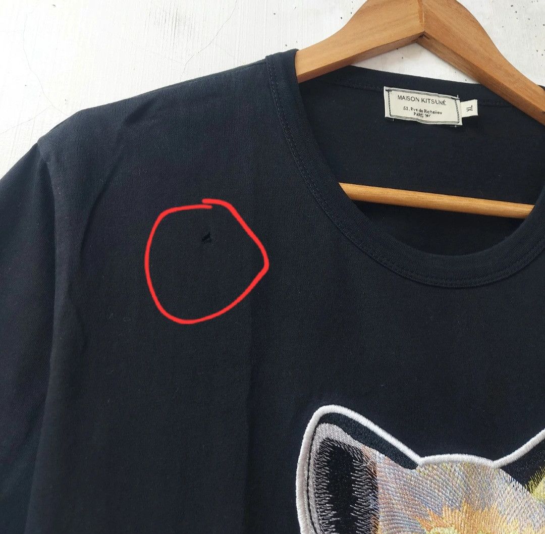 Maison Kitsune Maison Kitsune Big Embroidery Pastel Fox Head Tshirt Size US M / EU 48-50 / 2 - 7 Thumbnail