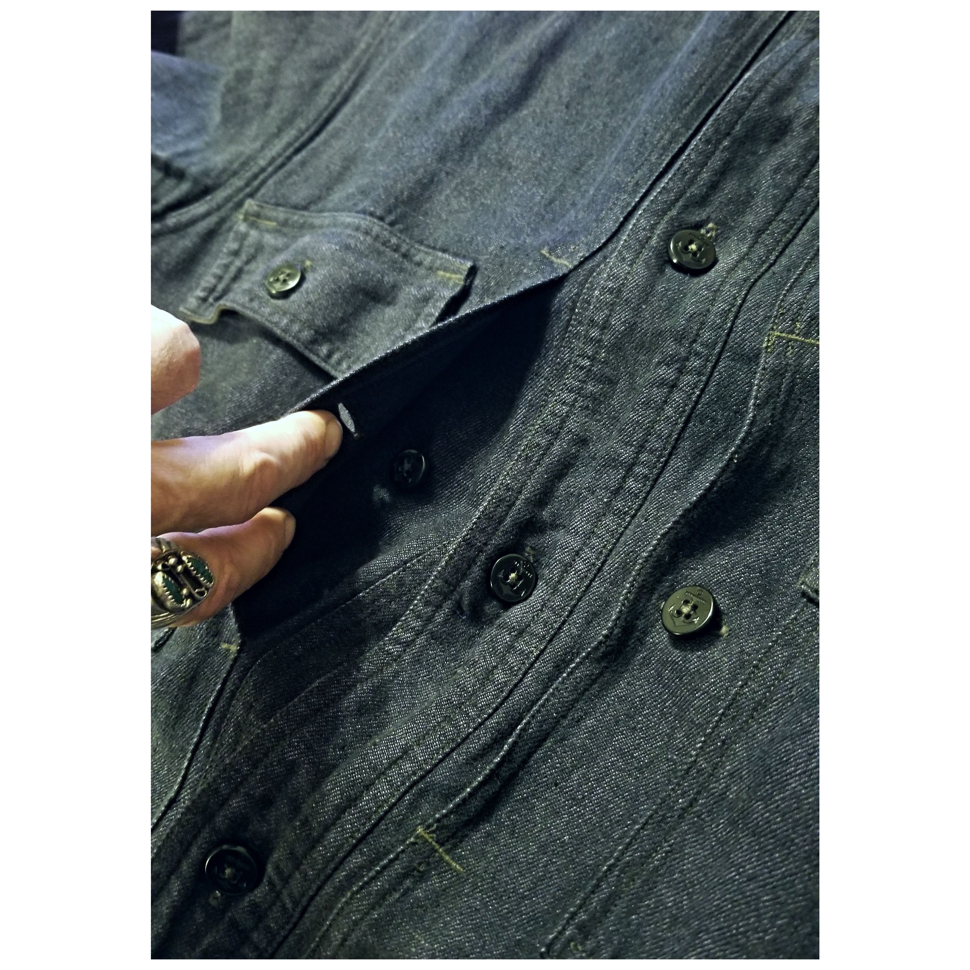 RRL Ralph Lauren DOUBLE RL RALPH LAUREN RRL INDIGO DYED LINEN JACKET- MED Size US M / EU 48-50 / 2 - 7 Thumbnail