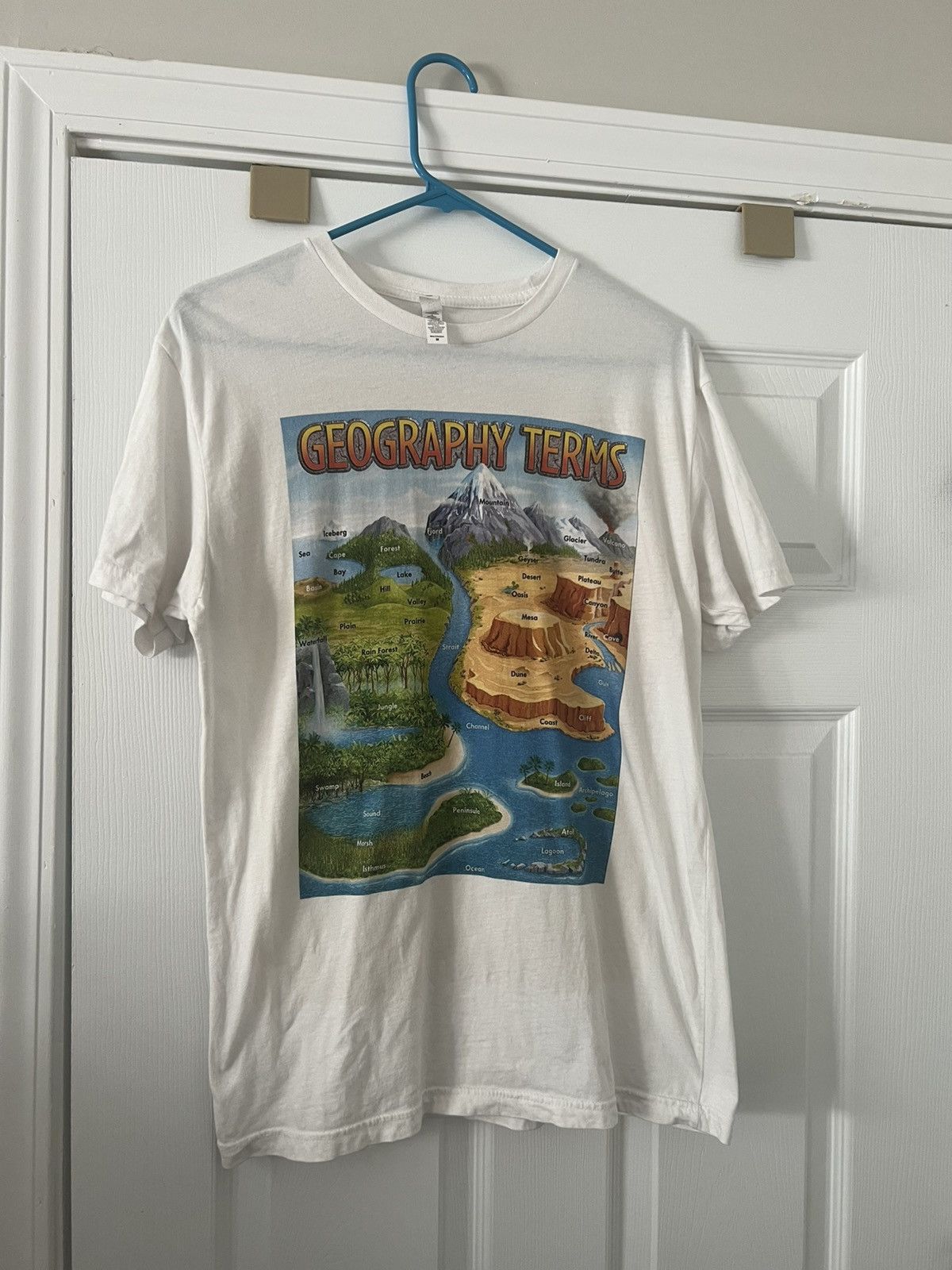 Vintage Geography Terms Humorous T Shirt Size US M / EU 48-50 / 2 - 1 Thumbnail