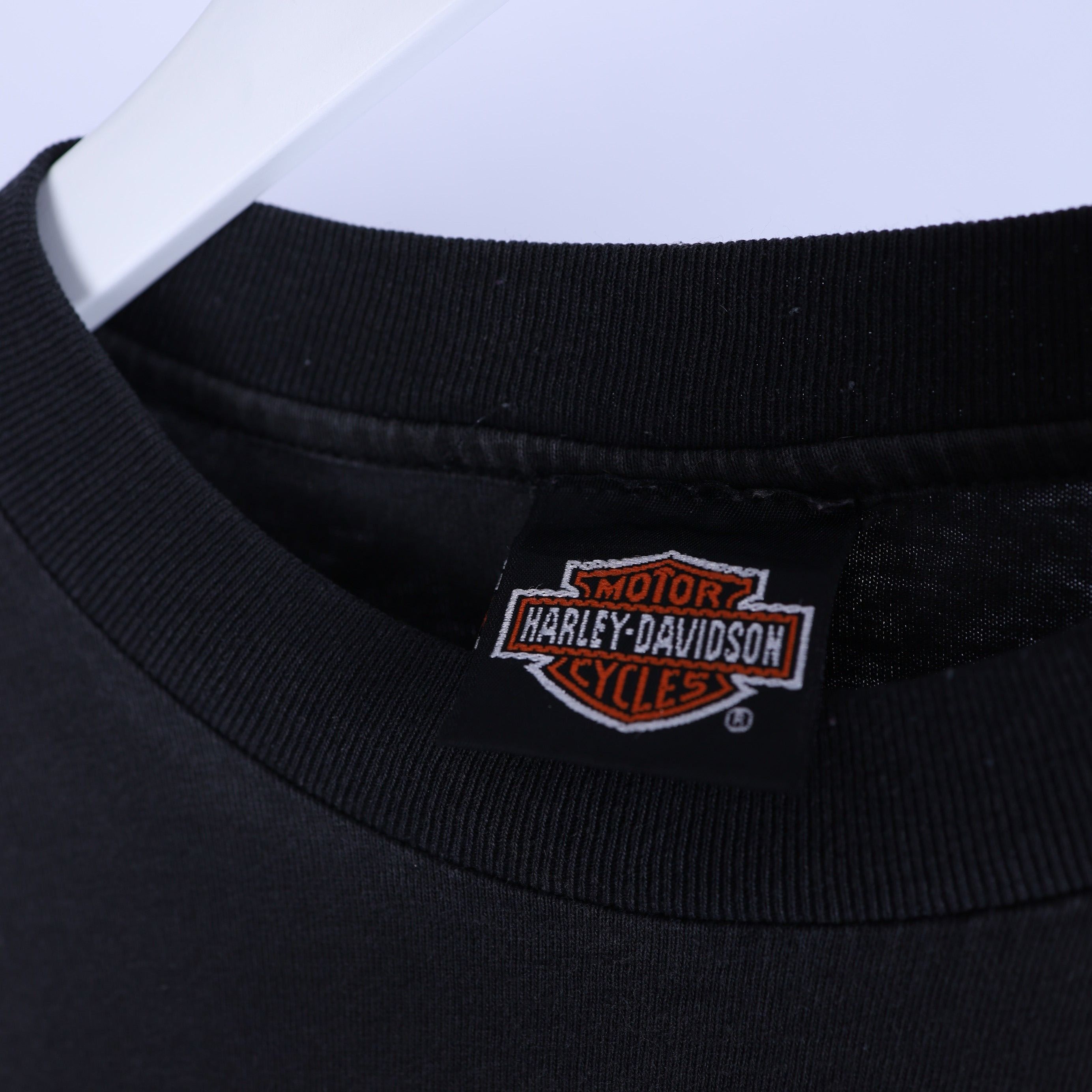Vintage VINTAGE HARLEY DAVIDSON EMBLEM FLAME LONG SLEEVE T-SHIRT Size US XL / EU 56 / 4 - 4 Thumbnail