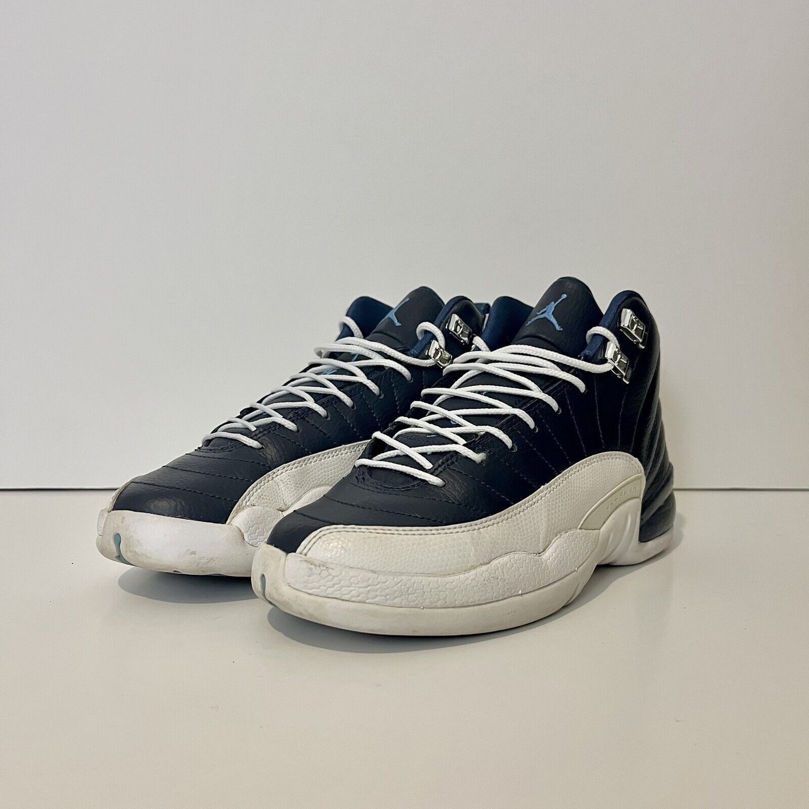 Nike 2012 Nike Air Jordan 12 XII GS Obsidian Blue 153265 410 5Y Size US 6.5 / IT 36.5 - 2 Thumbnail