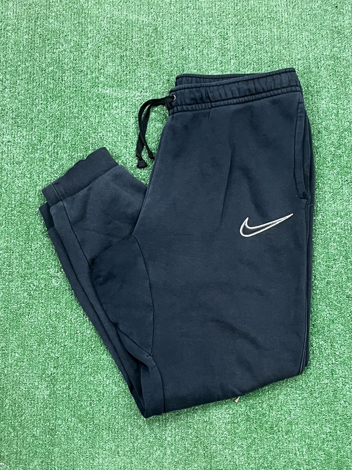 Nike Vintage Y2K Nike Big Swoosh Sweatpants Size US 34 / EU 50 - 1 Thumbnail