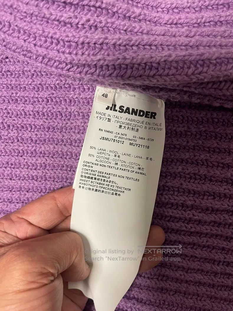 Jil Sander Jil Sander size 48 Purple cardigan Size US L / EU 52-54 / 3 - 2 Thumbnail