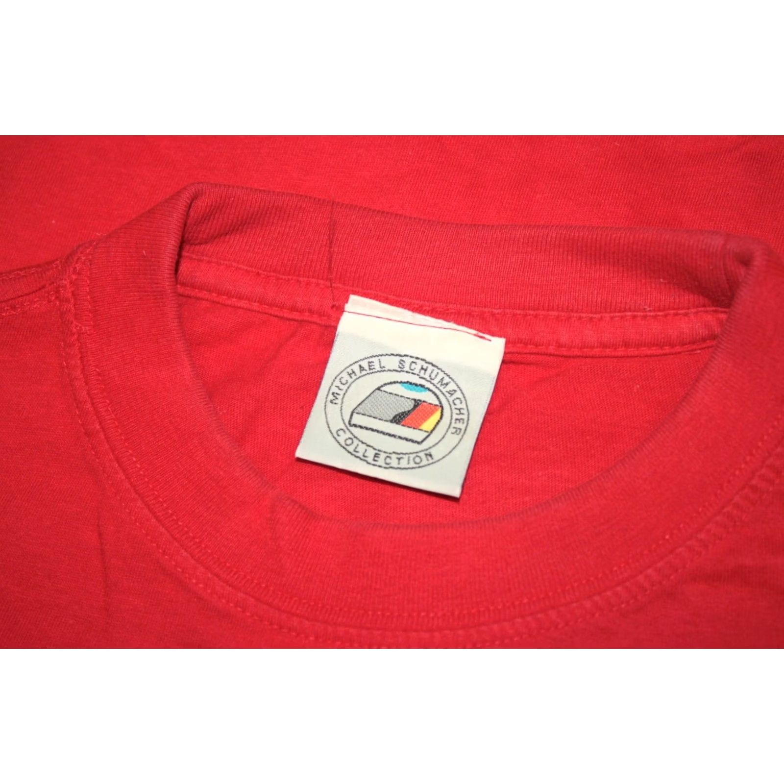 Ferrari VINTAGE Michael Schumacher Formula 1 F1 Ferrari Mens Shirt XL Red Short Sleeve Collared T-shirt 90s Size US XL / EU 56 / 4 - 6 Thumbnail