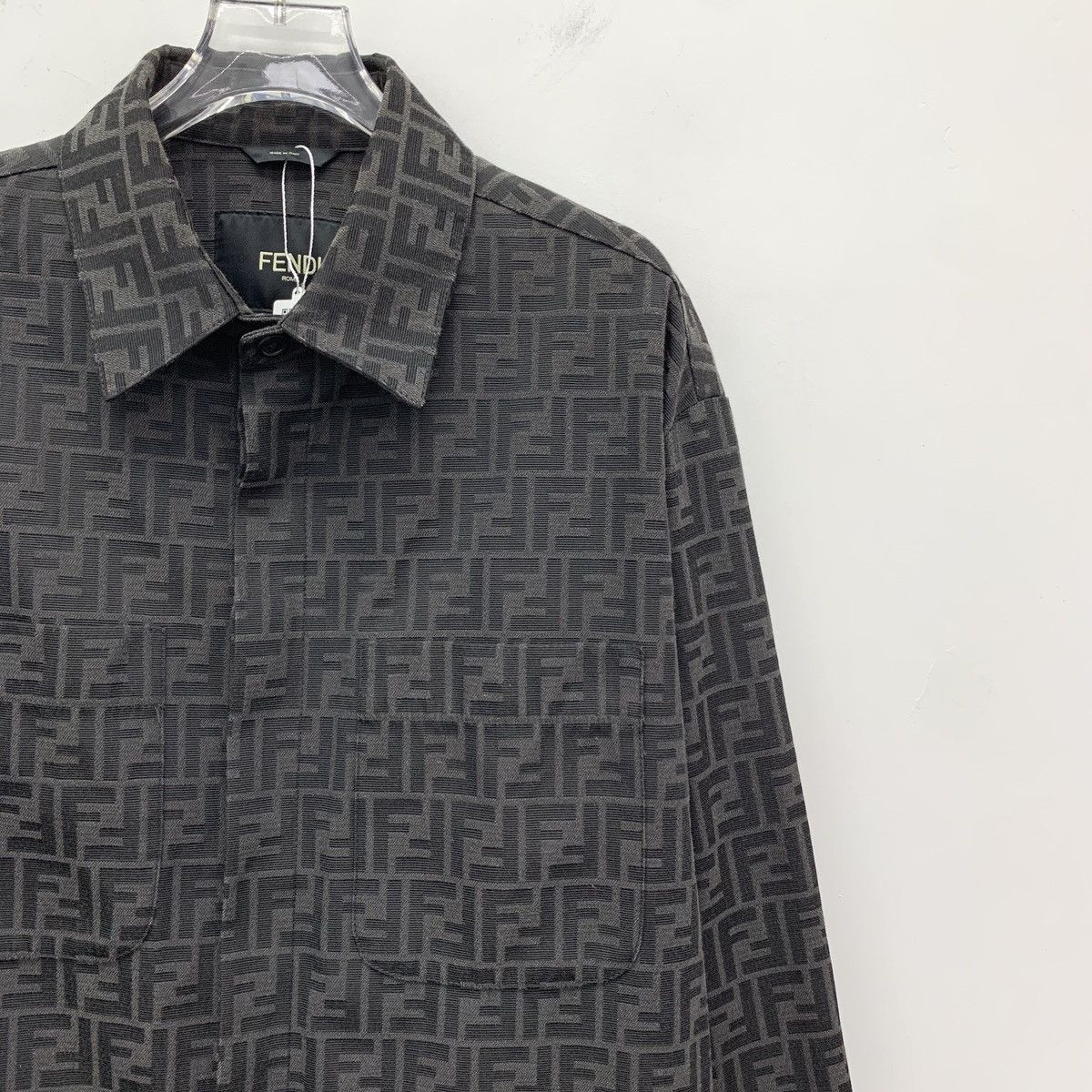 Fendi Fendi All-over FF Logo Printed Long Sleeve Shirt K26WX Size US XL / EU 56 / 4 - 3 Thumbnail