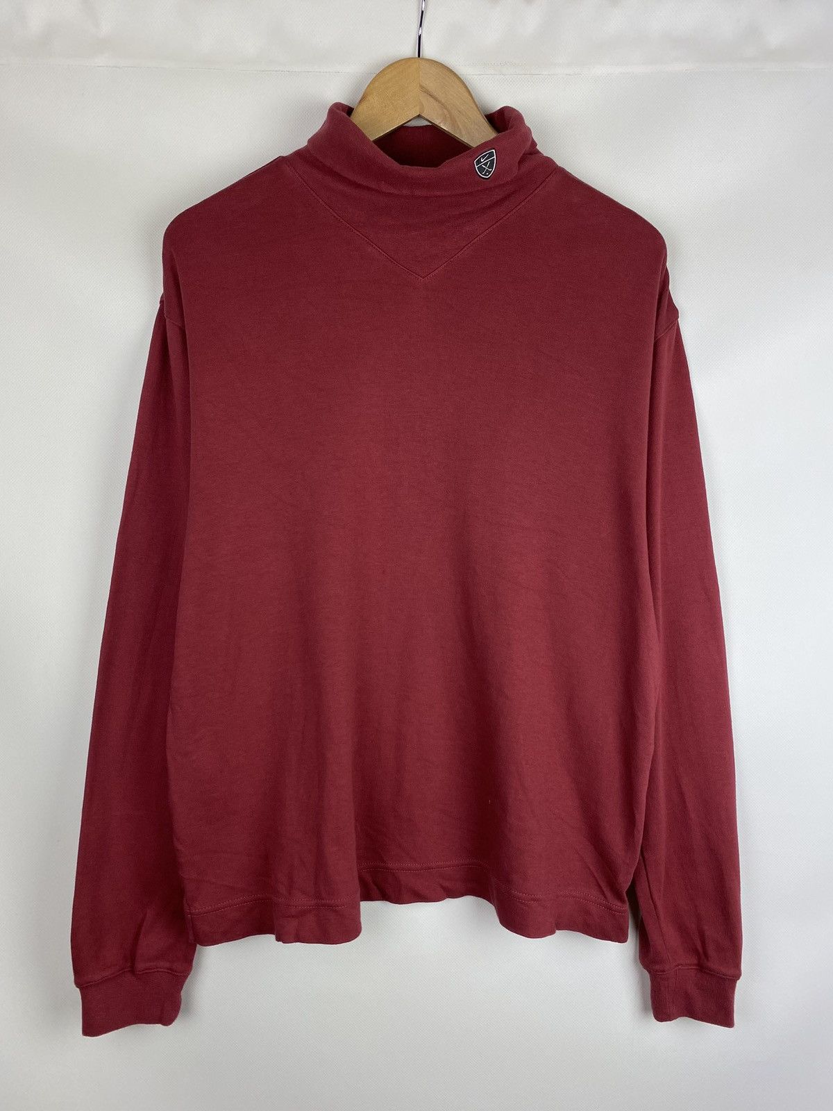 Nike VTG 90s Nike Turtleneck swoosh sweatshirt pullover size M Size US M / EU 48-50 / 2 - 1 Thumbnail