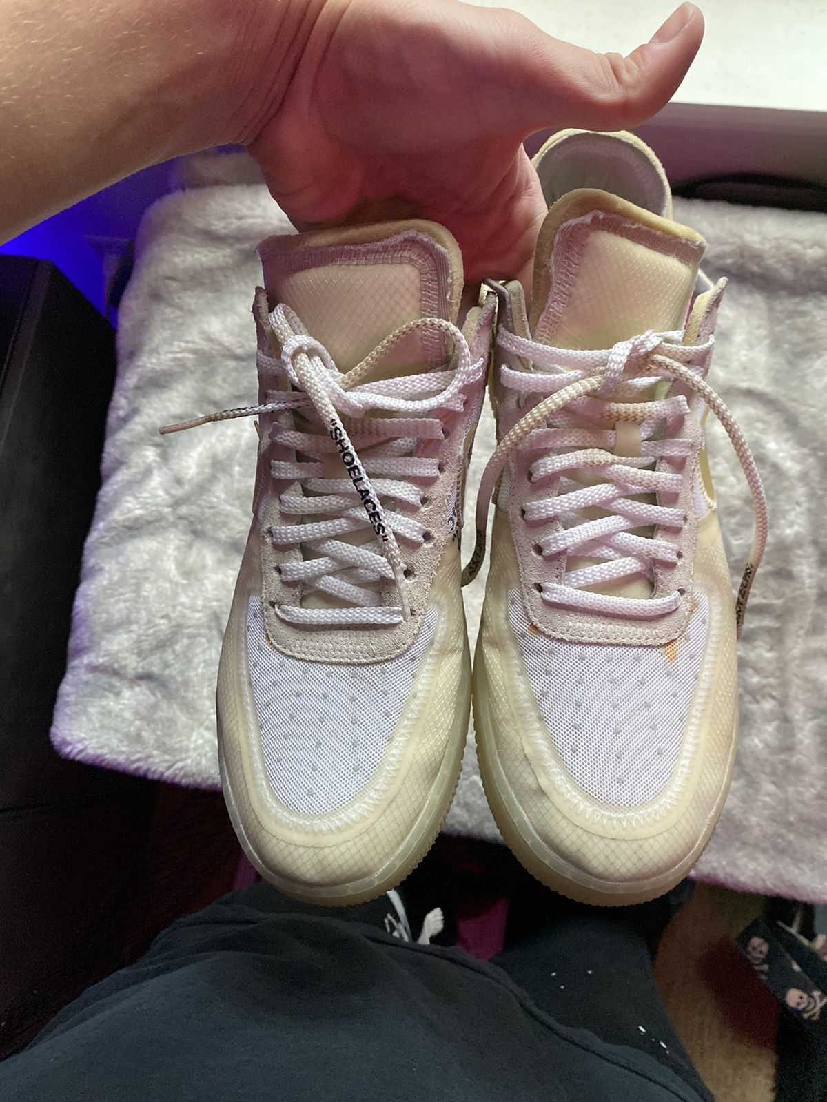 Nike × Off-White × Virgil Abloh Off White Nike Air Force 1 Size US 10 / EU 43 - 4 Thumbnail