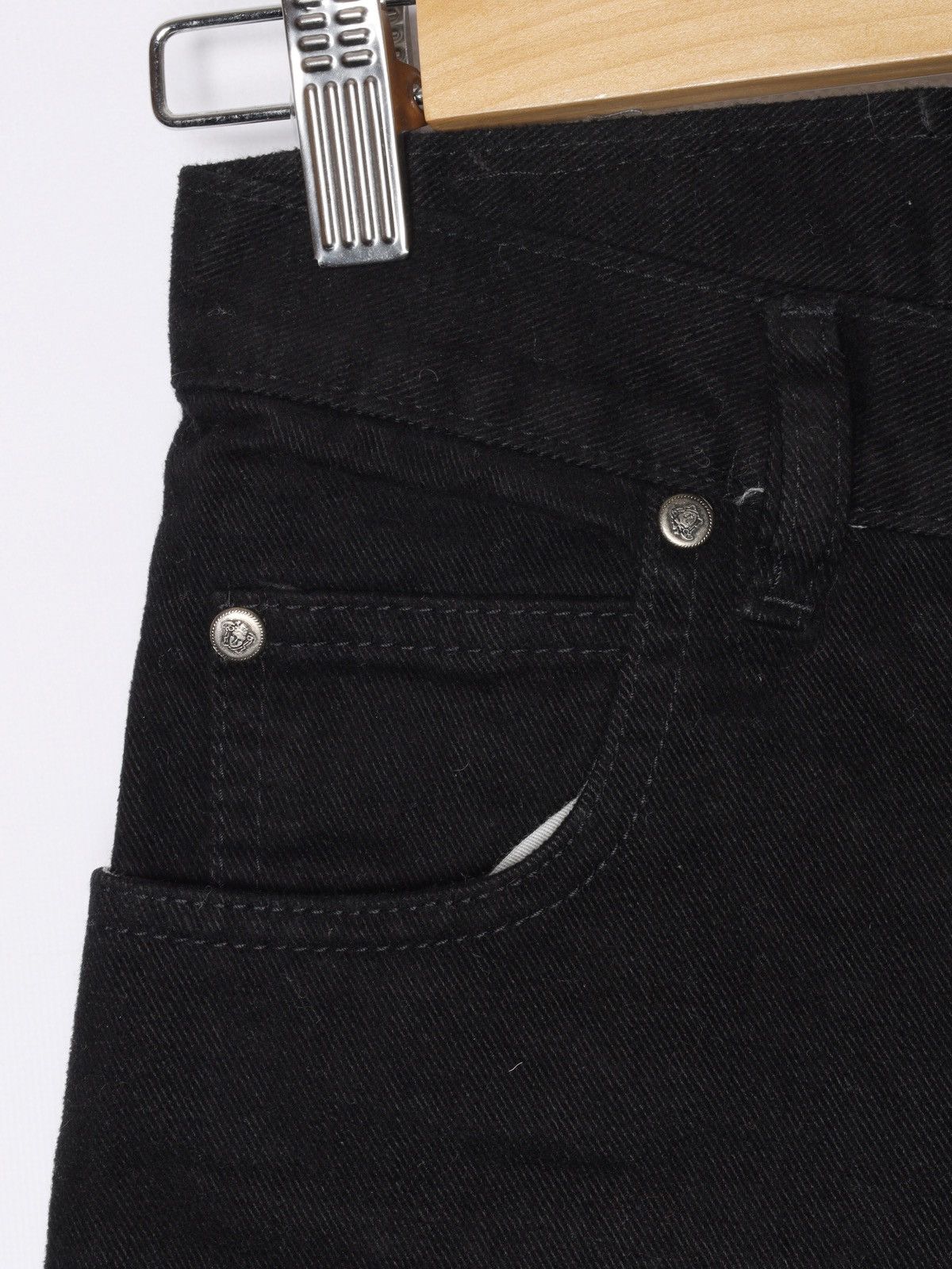 Versace Jeans Couture Versace Jeans Couture Vintage Black Denim Jeans Skinny Pants Size 27" / US 4 / IT 40 - 10 Thumbnail