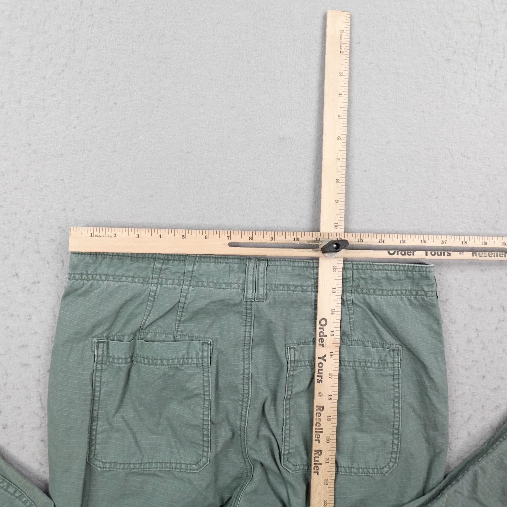 Anthropologie Anthropologie Pants Womens 30 Green Cargo Utility Ripstop Straight Cropped Boho Size 30" / US 8 / IT 44 - 7 Thumbnail