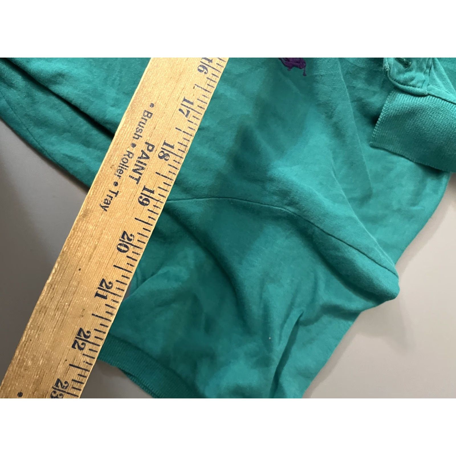 Polo Ralph Lauren VINTAGE Polo Ralph Lauren Polo Men's Large Green Solid Cotton Short Sleeve Collared Polo Shirt Mens Size US L / EU 52-54 / 3 - 5 Thumbnail