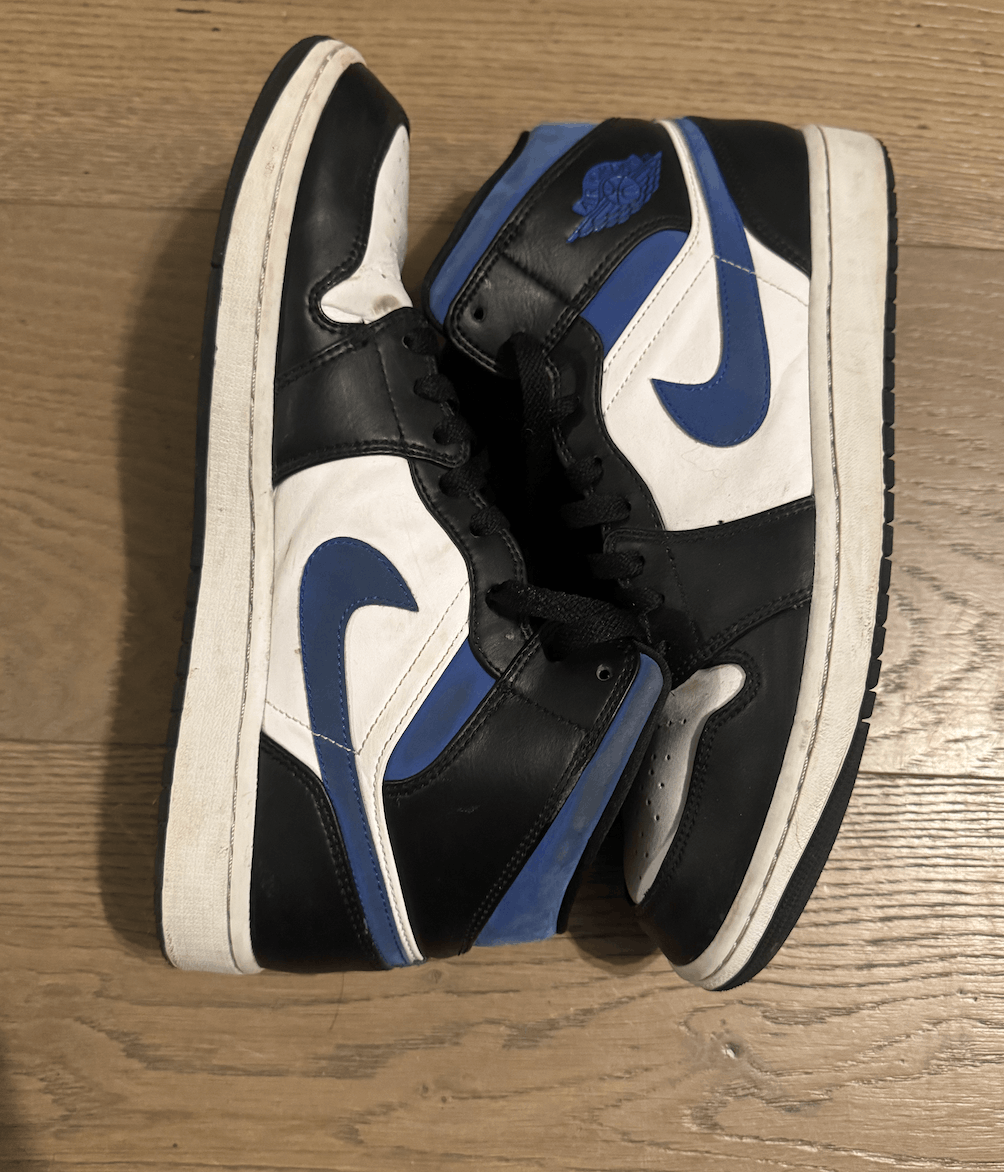 Jordan Brand Jordan 1 mid blue Size US 12 / EU 45 - 1 Thumbnail