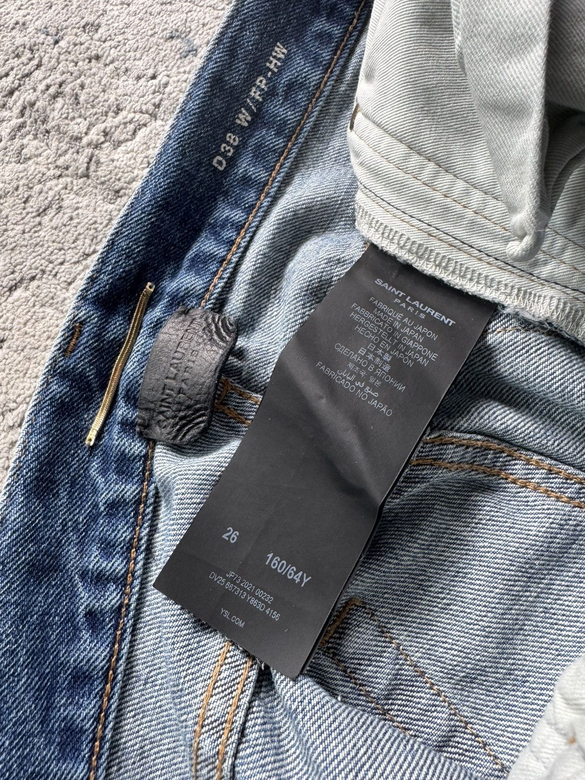 Saint Laurent Paris Saint Laurent Denim Jeans Size 26 Size 25" / US 0 / IT 36 - 8 Thumbnail