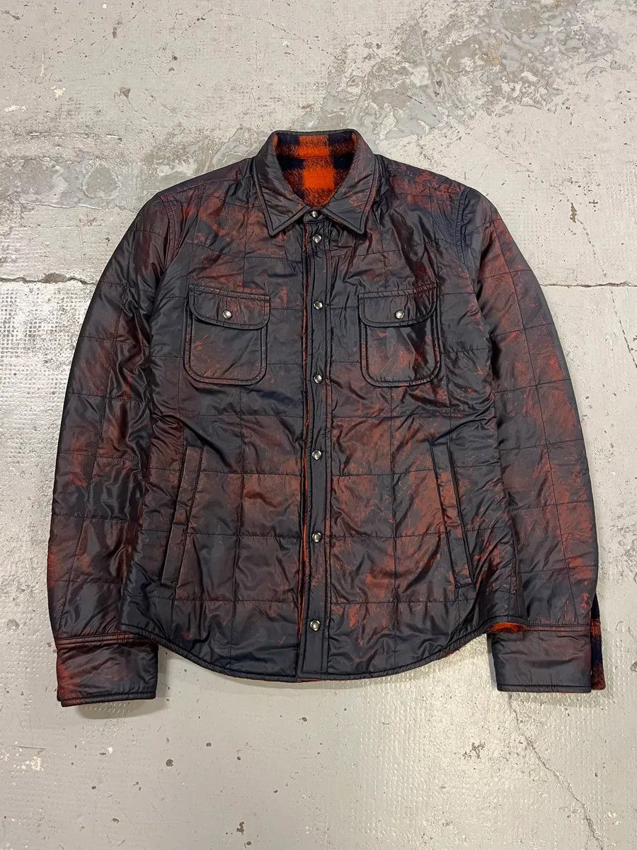 Dolce & Gabbana 2010s Dolce & Gabbana Reversible Orange & Black Tartan Jacket Size US M / EU 48-50 / 2 - 1 Thumbnail
