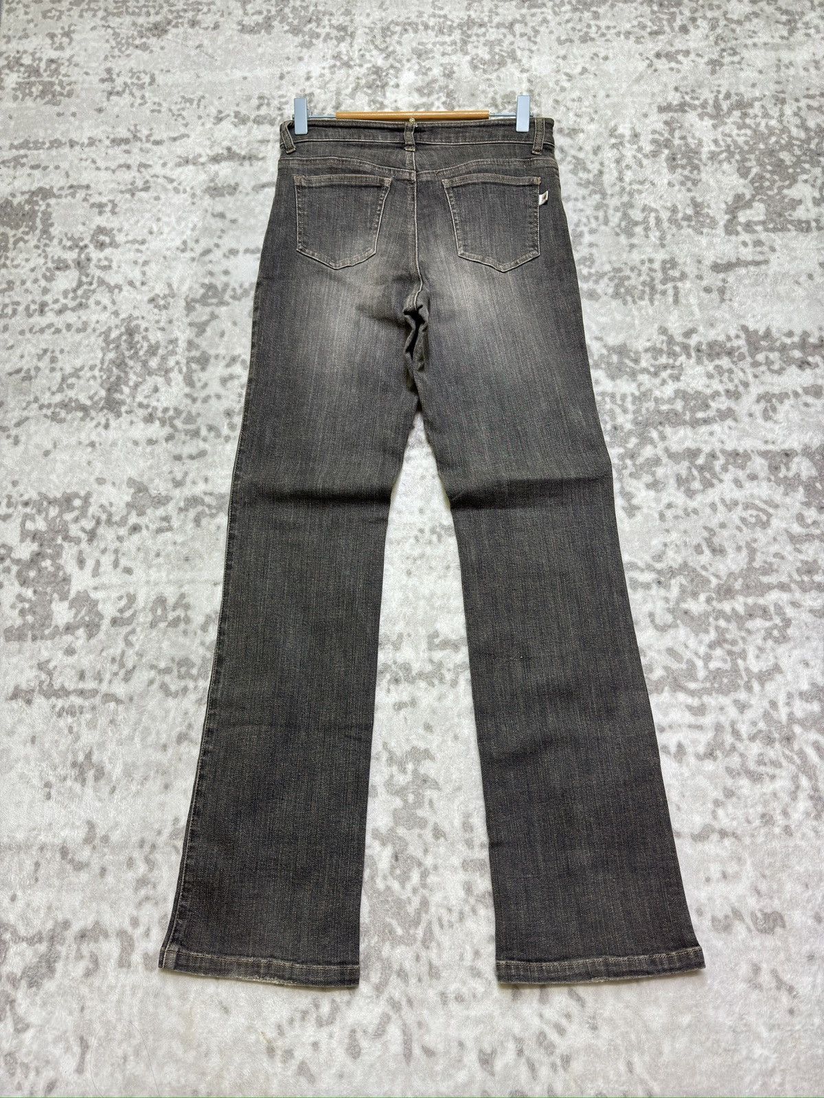 Kansai Yamamoto archive Kansai Yamamoto Sissy Grey Flared Denim Jeans Size US 27 - 2 Thumbnail
