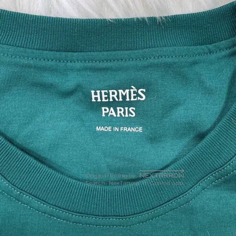 Hermes Hermes 23 Autumn-Winter Turquoise H Embroidered Crewneck C Size S / US 4 / IT 40 - 3 Thumbnail