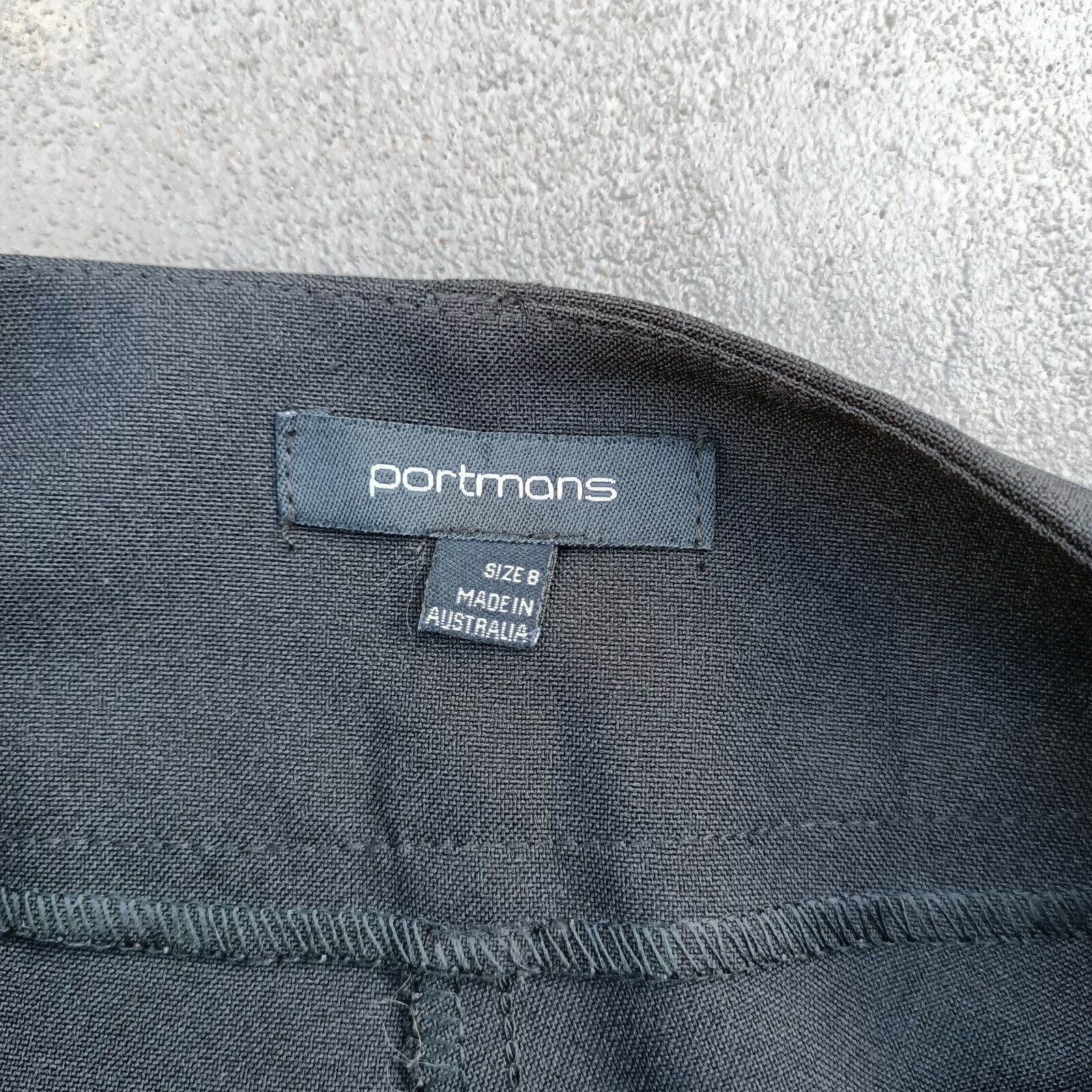 Vintage Vintage Y2K 2000s Portmans Pants Black Flare Bootcut Size 8 Size 27" / US 4 / IT 40 - 7 Thumbnail