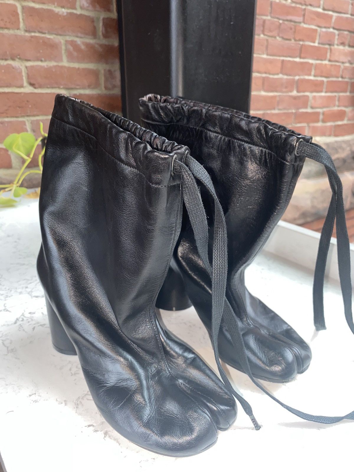 Maison Margiela F/w 17’ Drawstring Tabi Heel Boots Size US 6 / IT 36 - 11 Thumbnail