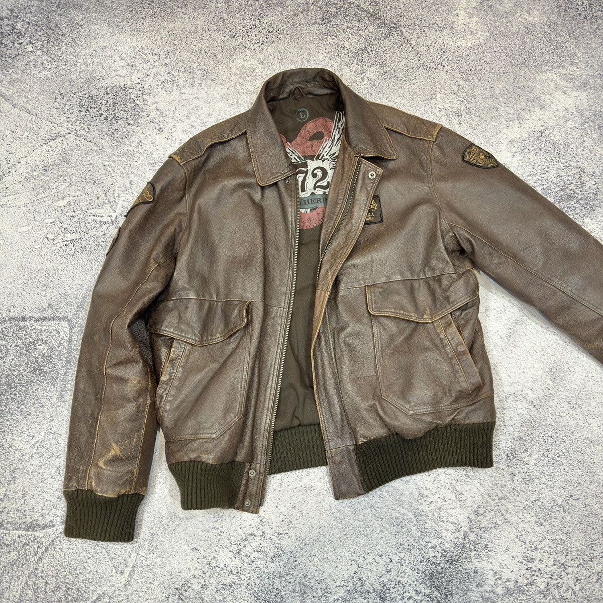 Other Debenhams Leather A-2 Aviator Jacket L size Size US L / EU 52-54 / 3 - 9 Thumbnail