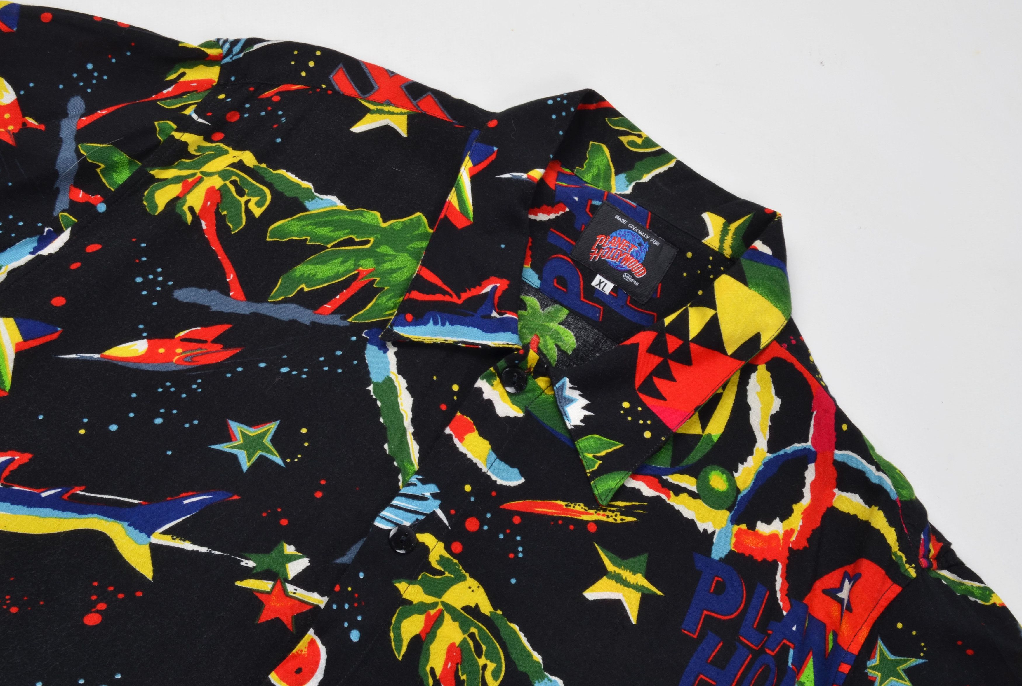 Planet Hollywood Vintage Planet Hollywood 1991 Jams World Space Island Shirt Size US XL / EU 56 / 4 - 2 Thumbnail