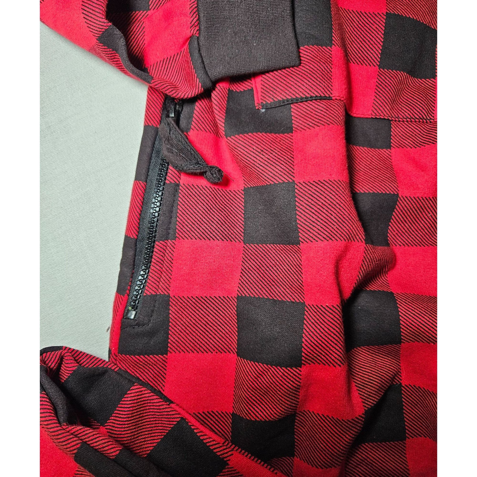 Other FollowMe Unisex One Piece Pajama Body Suit Red Black Small Size US 28 / EU 44 - 5 Thumbnail