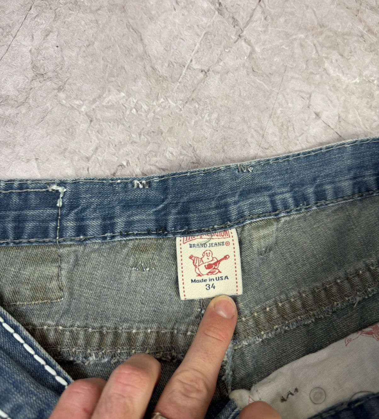True Religion Vintage True Religion Billy Big T Denim Baggy Jeans Y2K Size US 34 / EU 50 - 6 Thumbnail