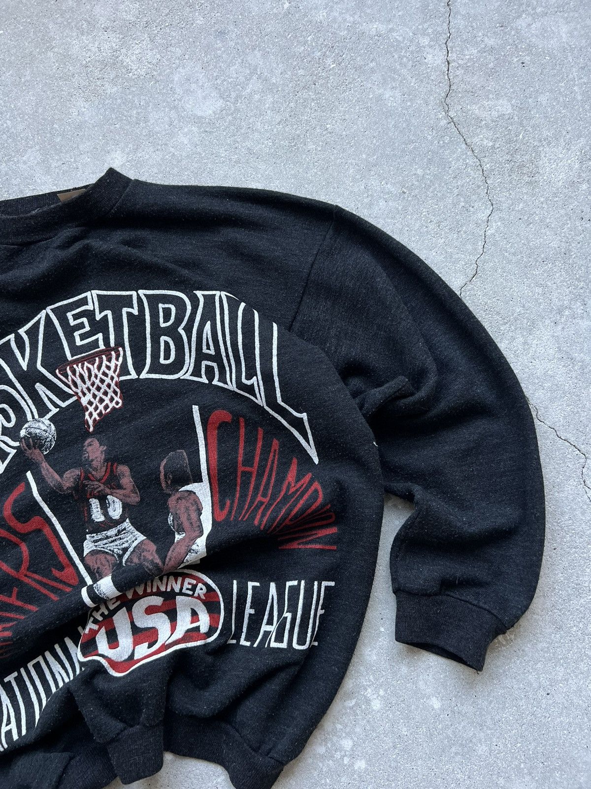 NBA × Vintage 90s Vintage Basketball National League Sweater Size US L / EU 52-54 / 3 - 7 Thumbnail