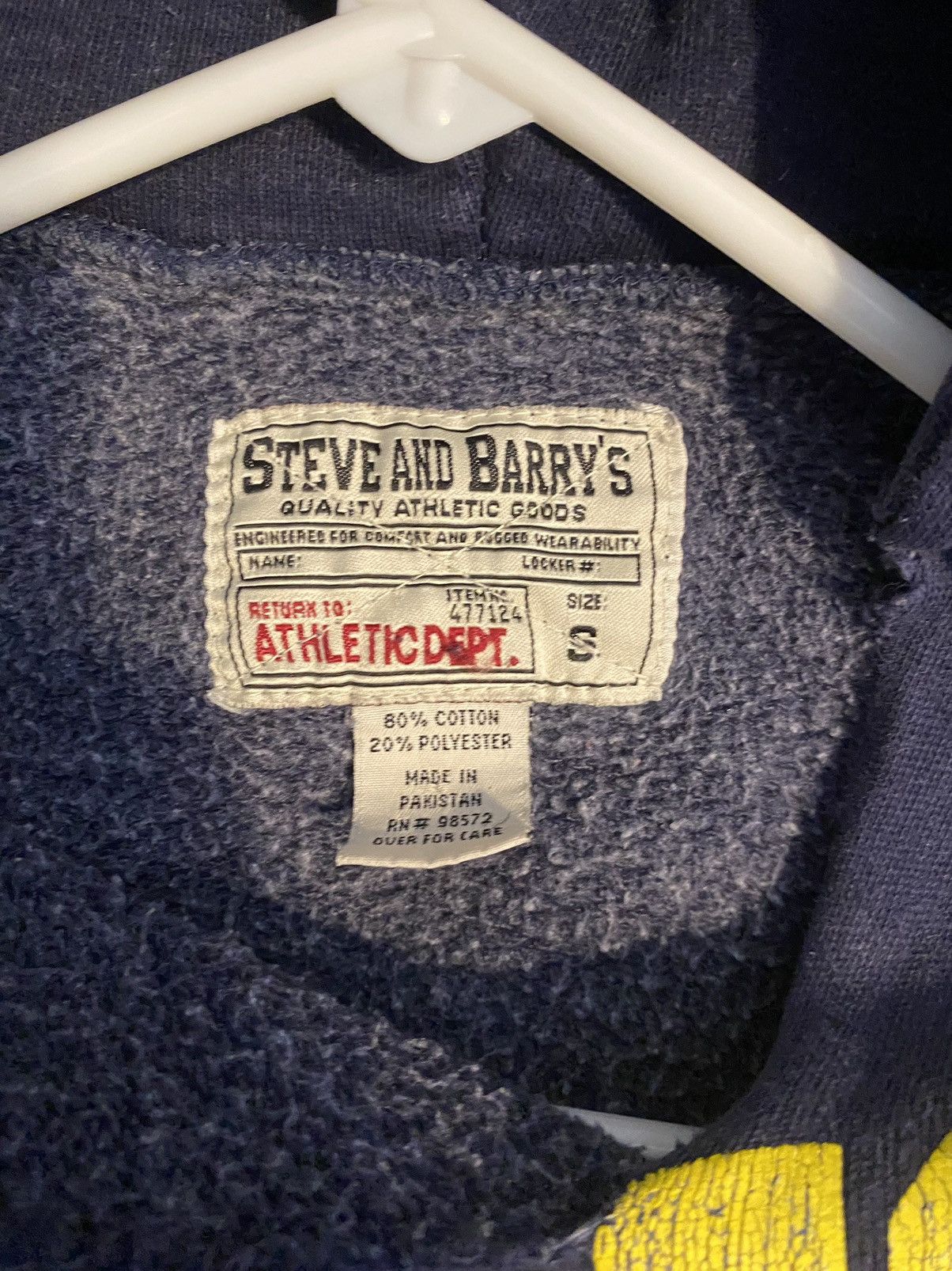 Steve And Barrys × Vintage Vintage Y2K 2000s University of Michigan Pullover Hoodie Size US S / EU 44-46 / 1 - 4 Thumbnail