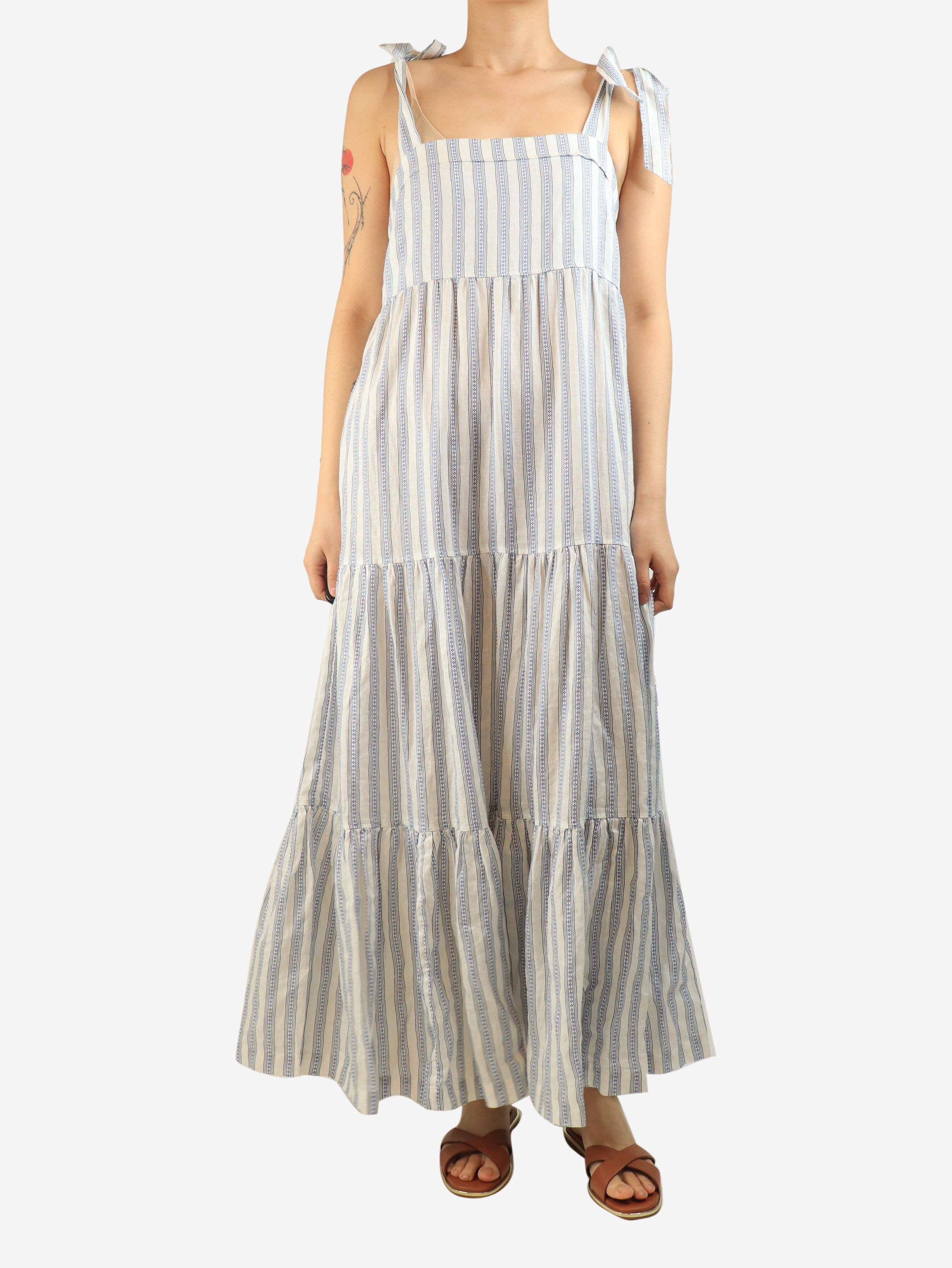 Other Blue and white tiered jacquard maxi dress - M Size M / US 6-8 / IT 42-44 - 1 Thumbnail