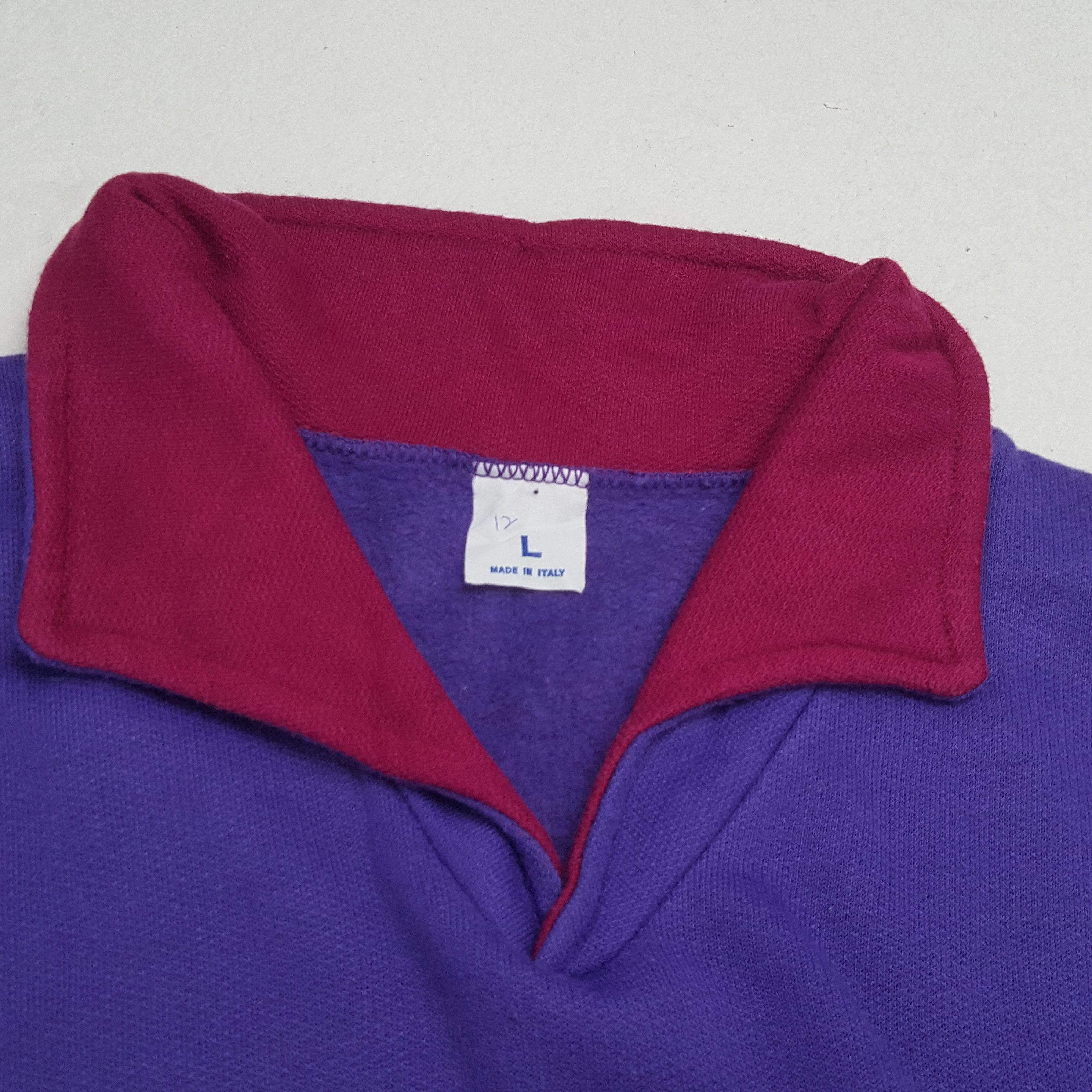 Vintage BLUE OCEAN Collar Style Sweatshirt Size US L / EU 52-54 / 3 - 8 Thumbnail