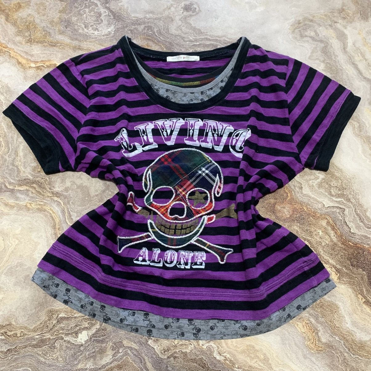 Japanese Brand 2000s Sucure Pomme Living Alone Cross Skull V-keii Lgb Style Size M / US 6-8 / IT 42-44 - 8 Thumbnail