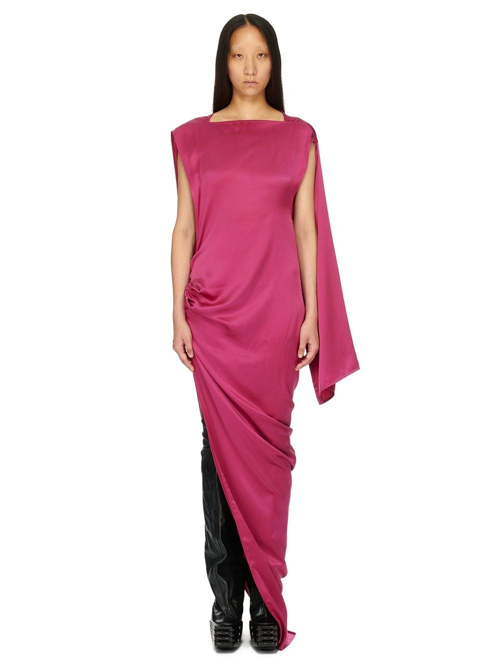 Rick Owens o1y0126 Maxi Dress in Fuchsia Size M / US 6-8 / IT 42-44 - 1 Thumbnail