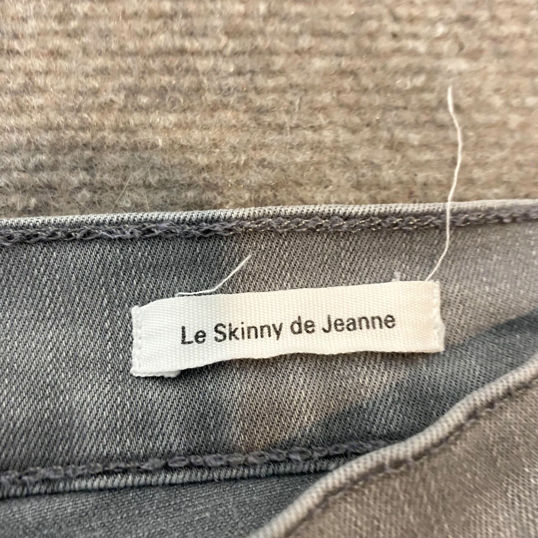 Frame FRAME Le Skinny De Jeanne Jeans Gray 30 Womens Denim Slim Stretch 5-Pocket Zip Fly Frayed Hem Inseam 29" Size 30" / US 8 / IT 44 - 6 Thumbnail