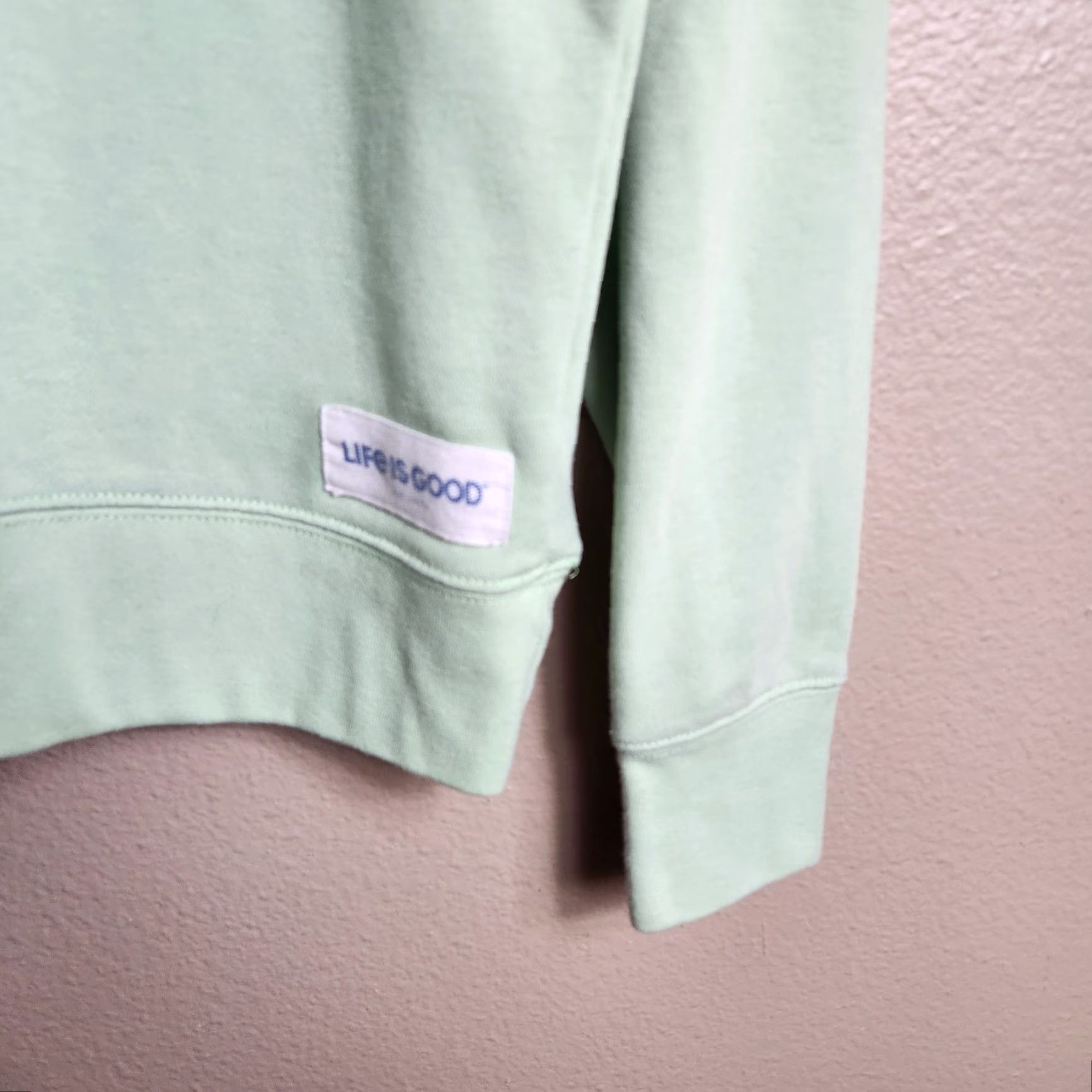 Life is Good **Green Life Is Good Women's French Terry Crew Sweatshirt |S|** User: **Green Life Is Good Women's Crew Sweatshirt |S|** Size S / US 4 / IT 40 - 2 Thumbnail