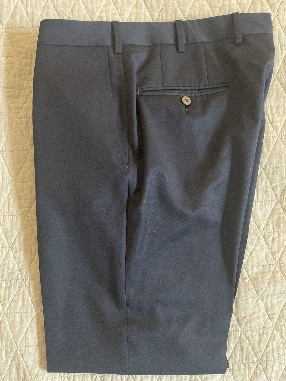 Ermenegildo Zegna Flat Front Micronsphere Wool Trouser Size 48R - 1 Thumbnail