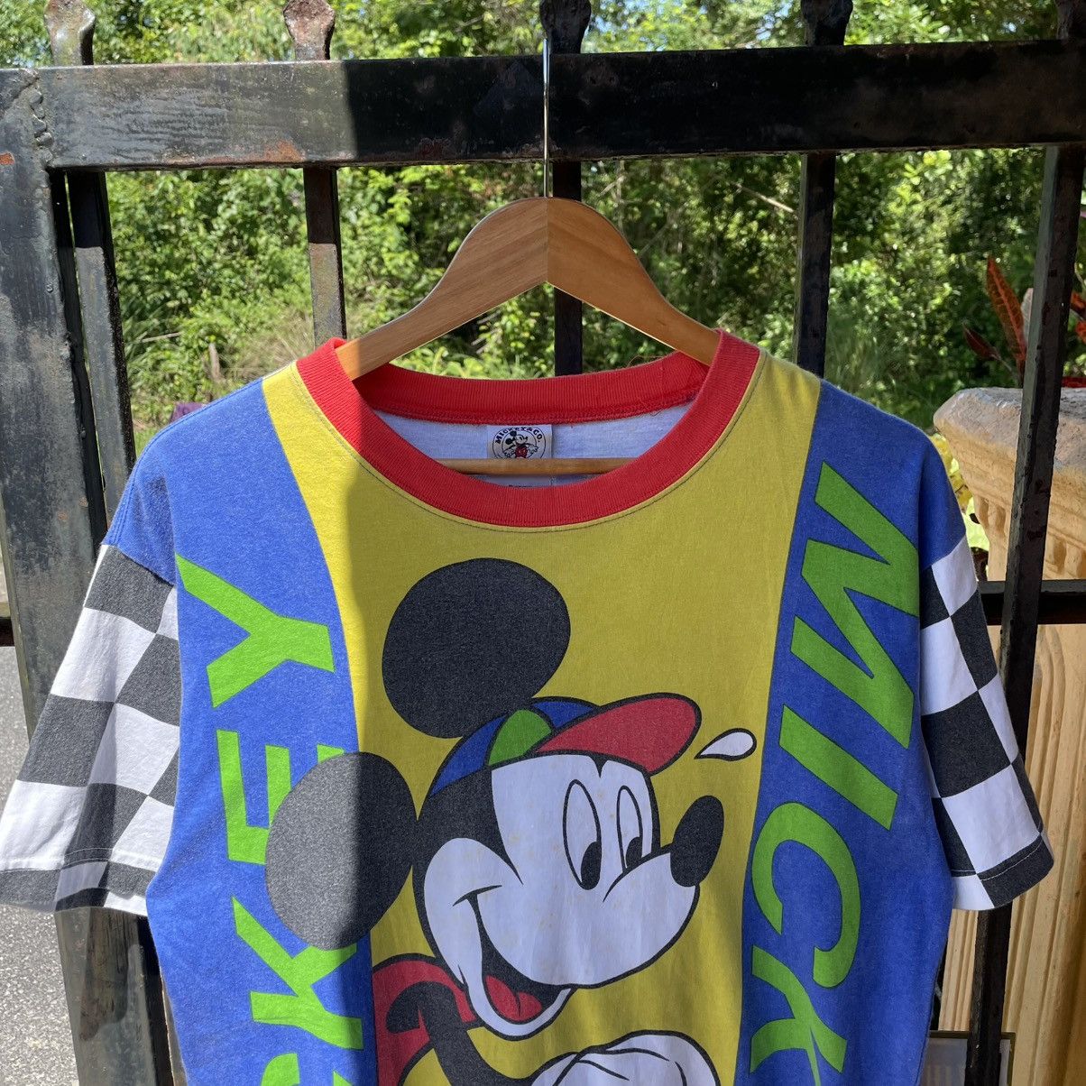 Disney × Mickey Mouse × Vintage 🔥Vintage 90s Mickey Mouse Big Image All Over Print Tee Size US M / EU 48-50 / 2 - 4 Thumbnail