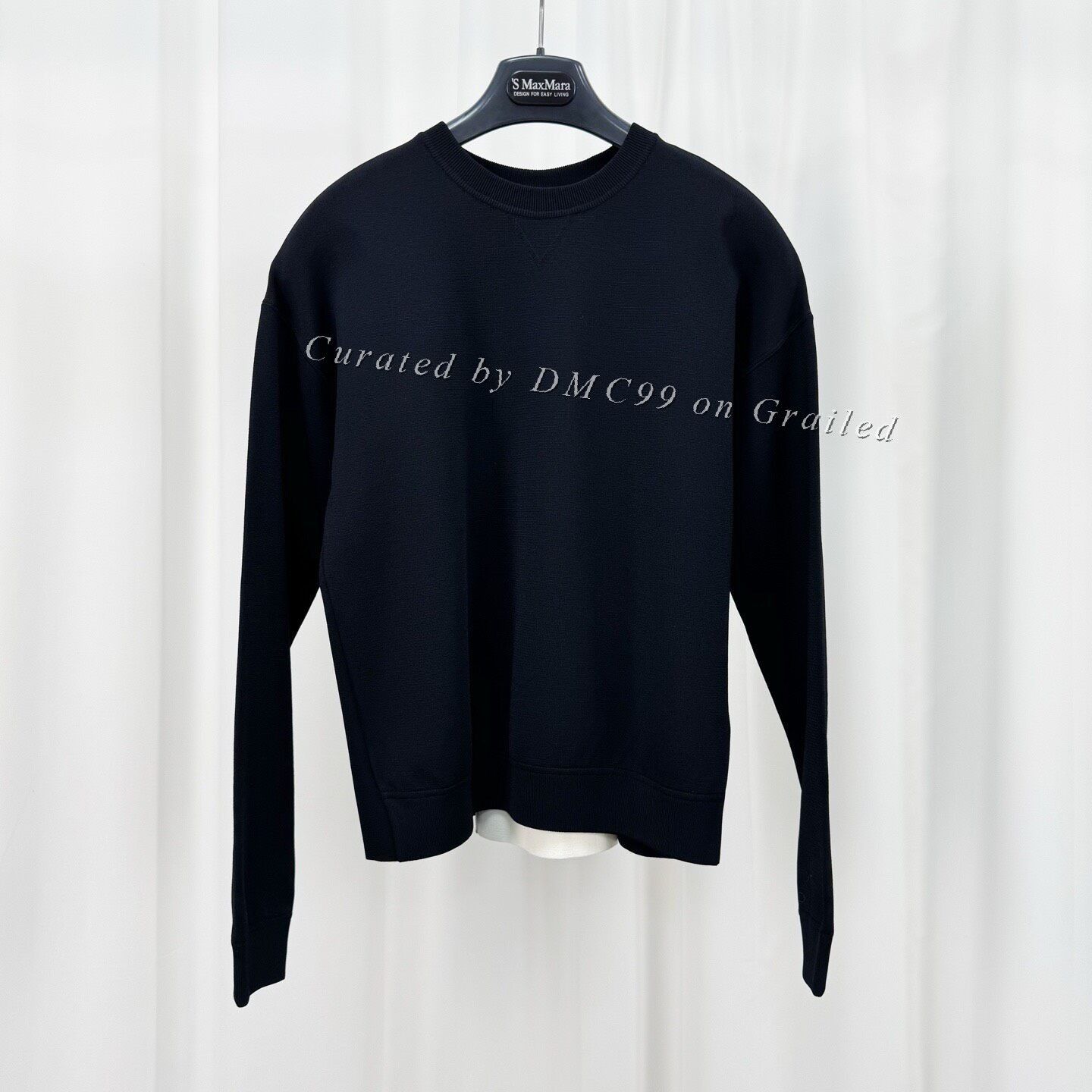 Valentino Valentino Black White Back Slit Knit Sweatshirt Size US M / EU 48-50 / 2 - 1 Thumbnail
