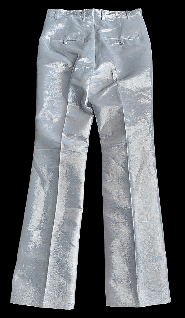 H&M × Paco Rabanne Silver lame dress pants Size US 33 - 19 Thumbnail