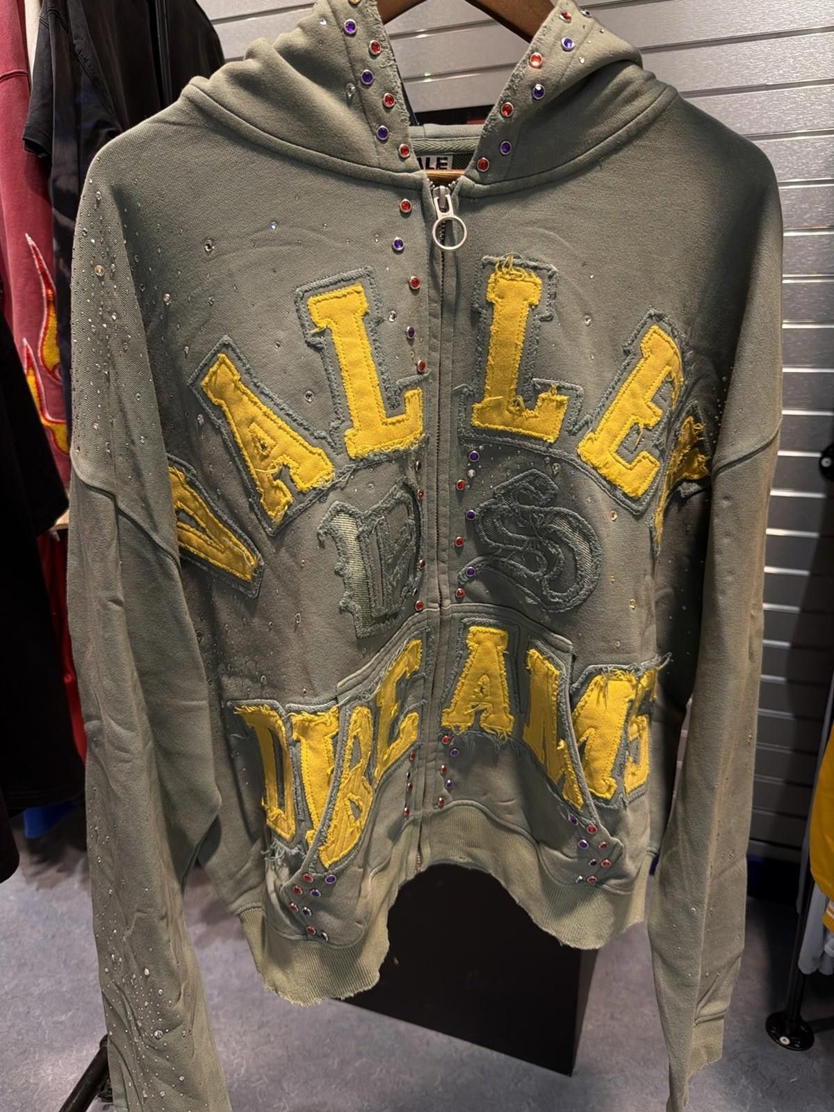 Vale XXL Vale Zip Up Green Stone Studded Hoodie Authentic Valley Size US XXL / EU 58 / 5 - 2 Thumbnail