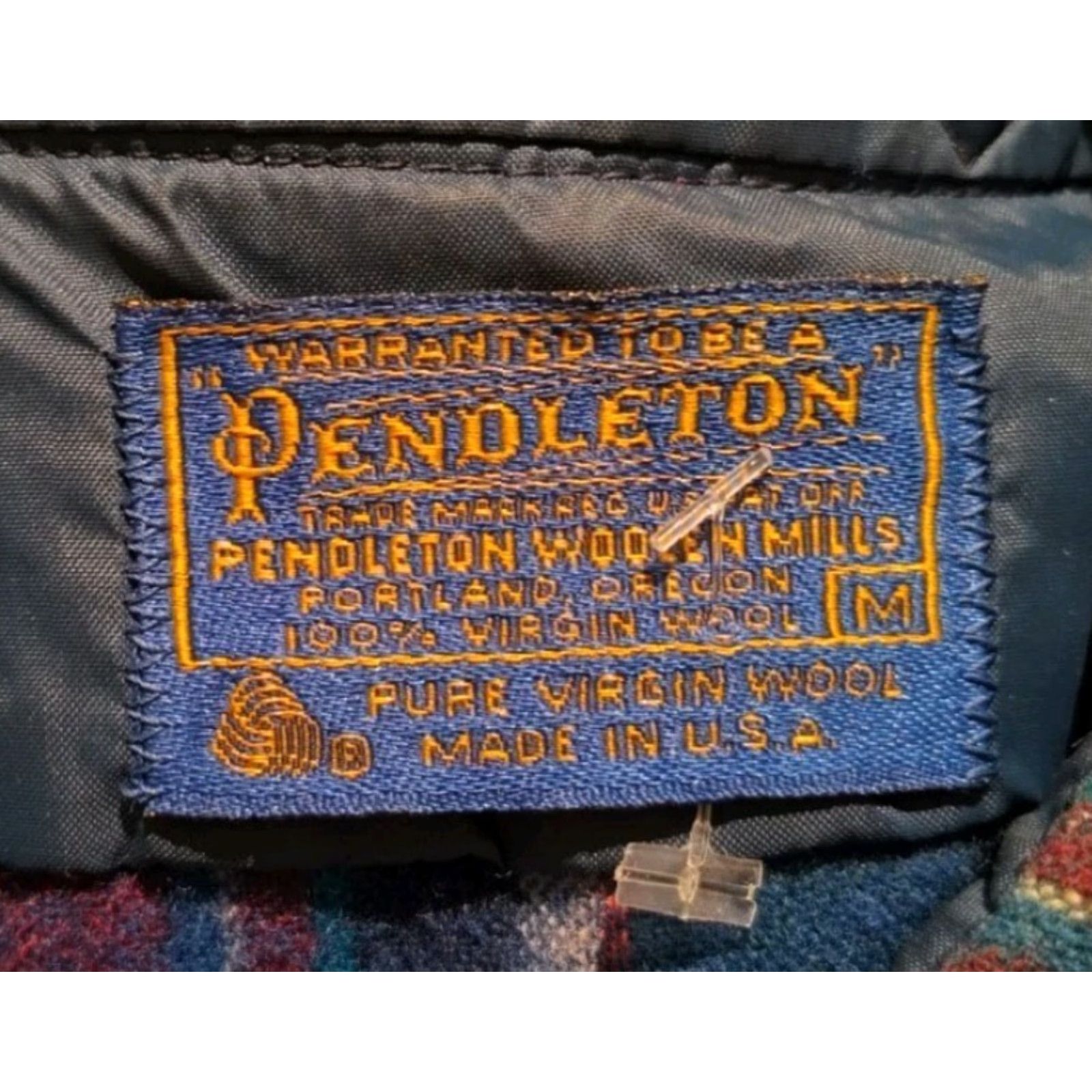Pendleton VINTAGE Pendleton Wool Flannel Fireside Shirt Mens M Blue Plaid 60s 70s USA Made Authentic 70s Theme Mens Size US M / EU 48-50 / 2 - 2 Thumbnail
