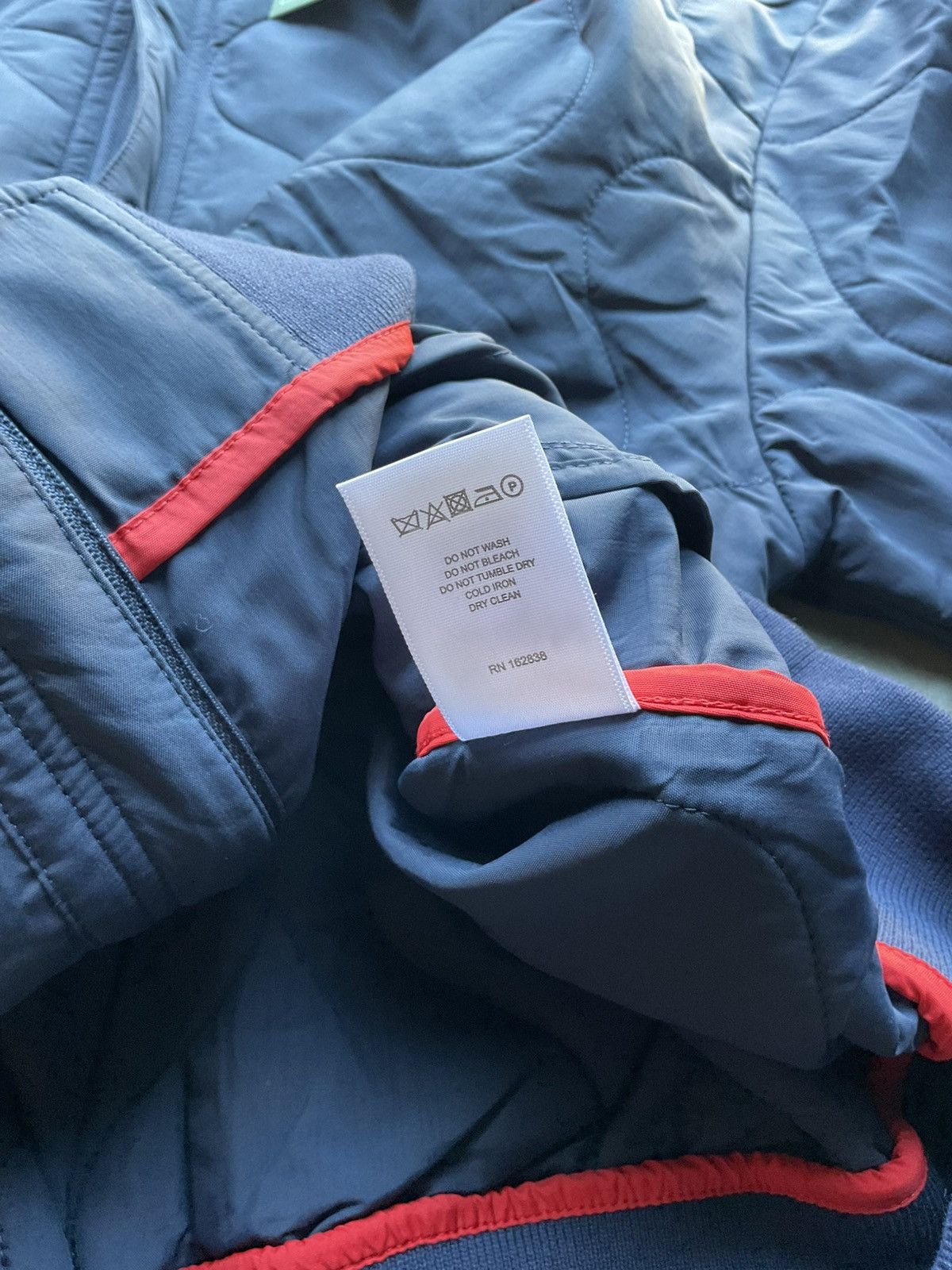 DENIM TEARS Denim Tears Quilted Nylon Hoodie Navy Blue Size US XL / EU 56 / 4 - 11 Thumbnail